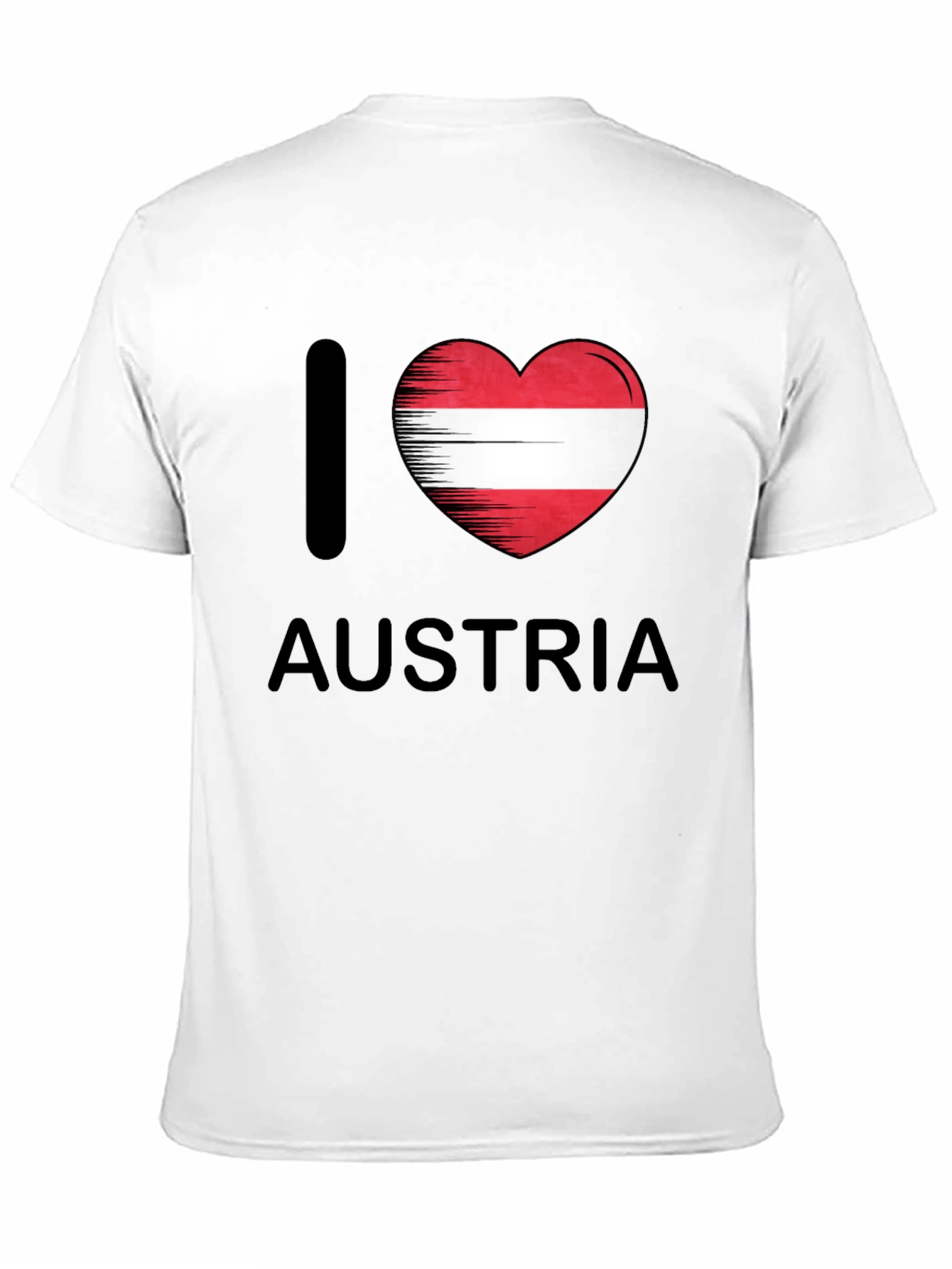 I Heart Austria T-Shirt - Austrian Flag Graphic Tee