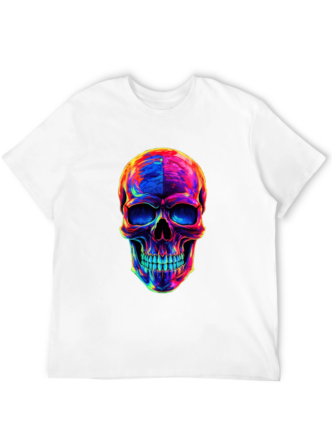 Psychedelic Skull Graphic T-Shirt