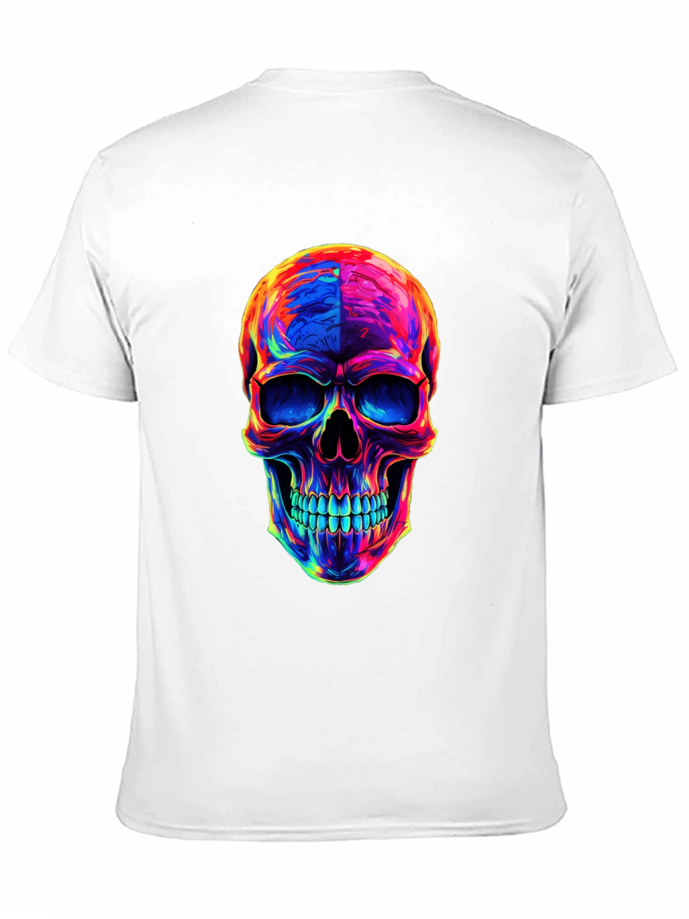 Psychedelic Skull Graphic T-Shirt