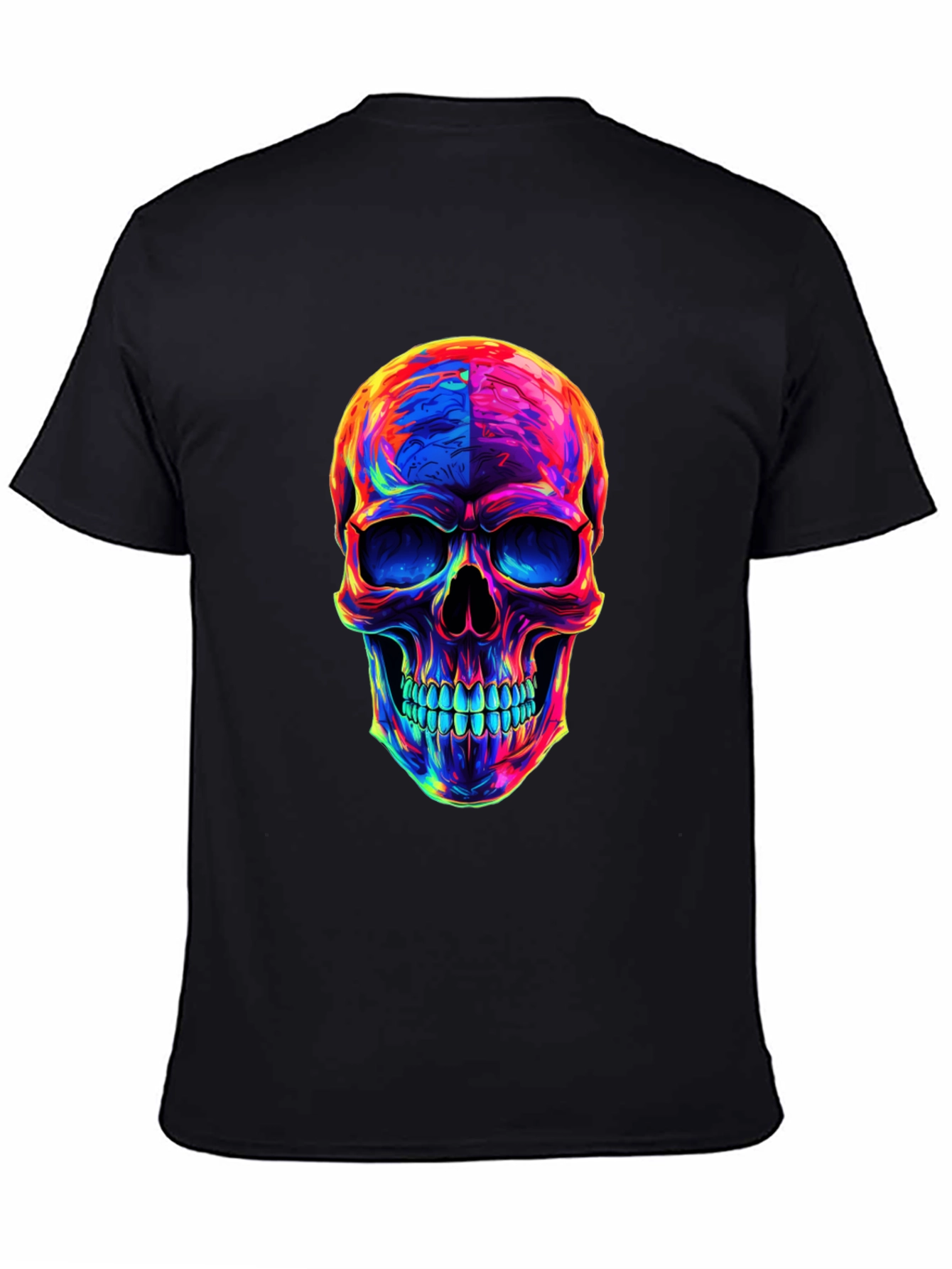 Psychedelic Skull Graphic T-Shirt