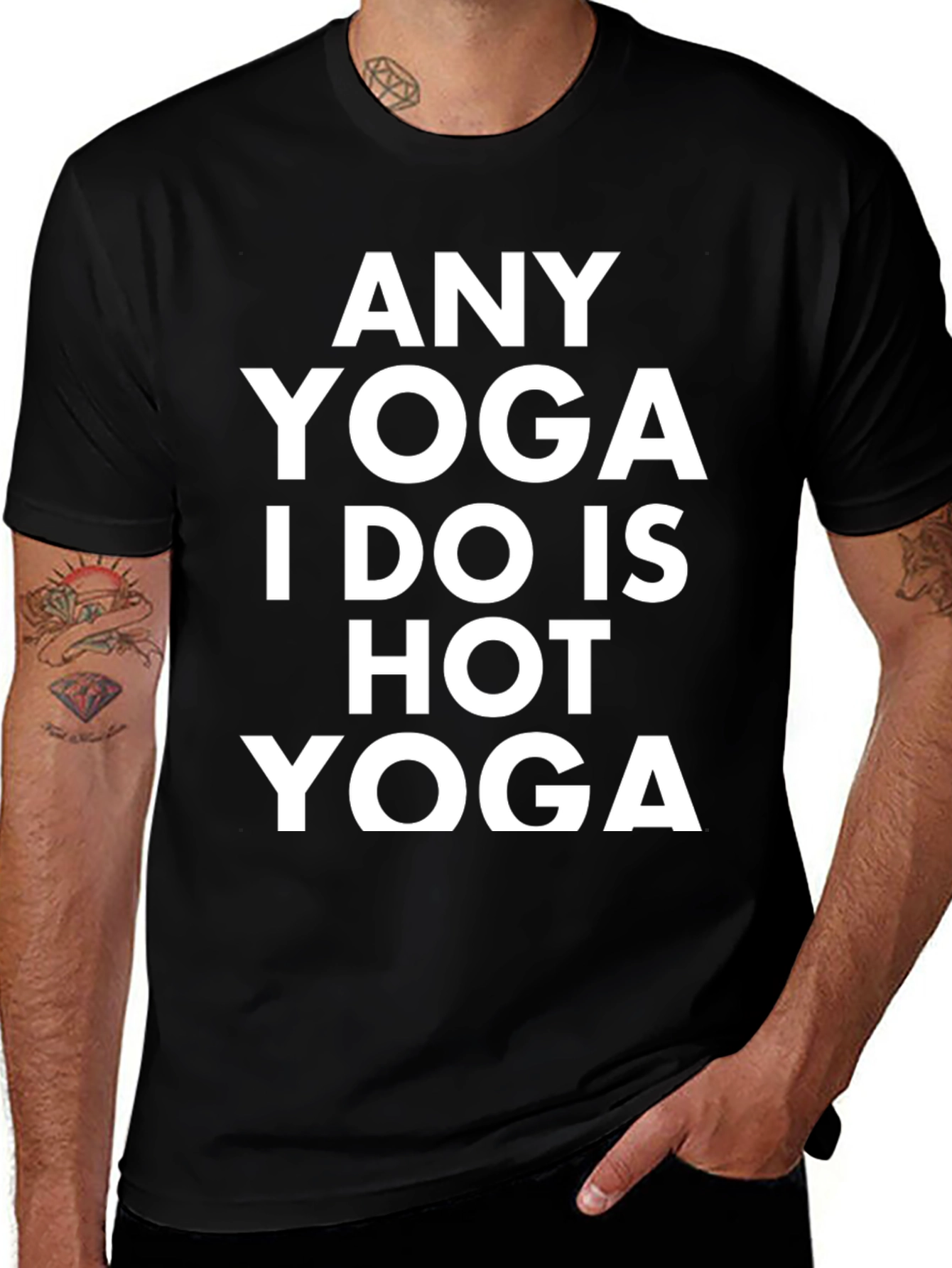 Funny Yoga Graphic Tee - Hot Yoga Design