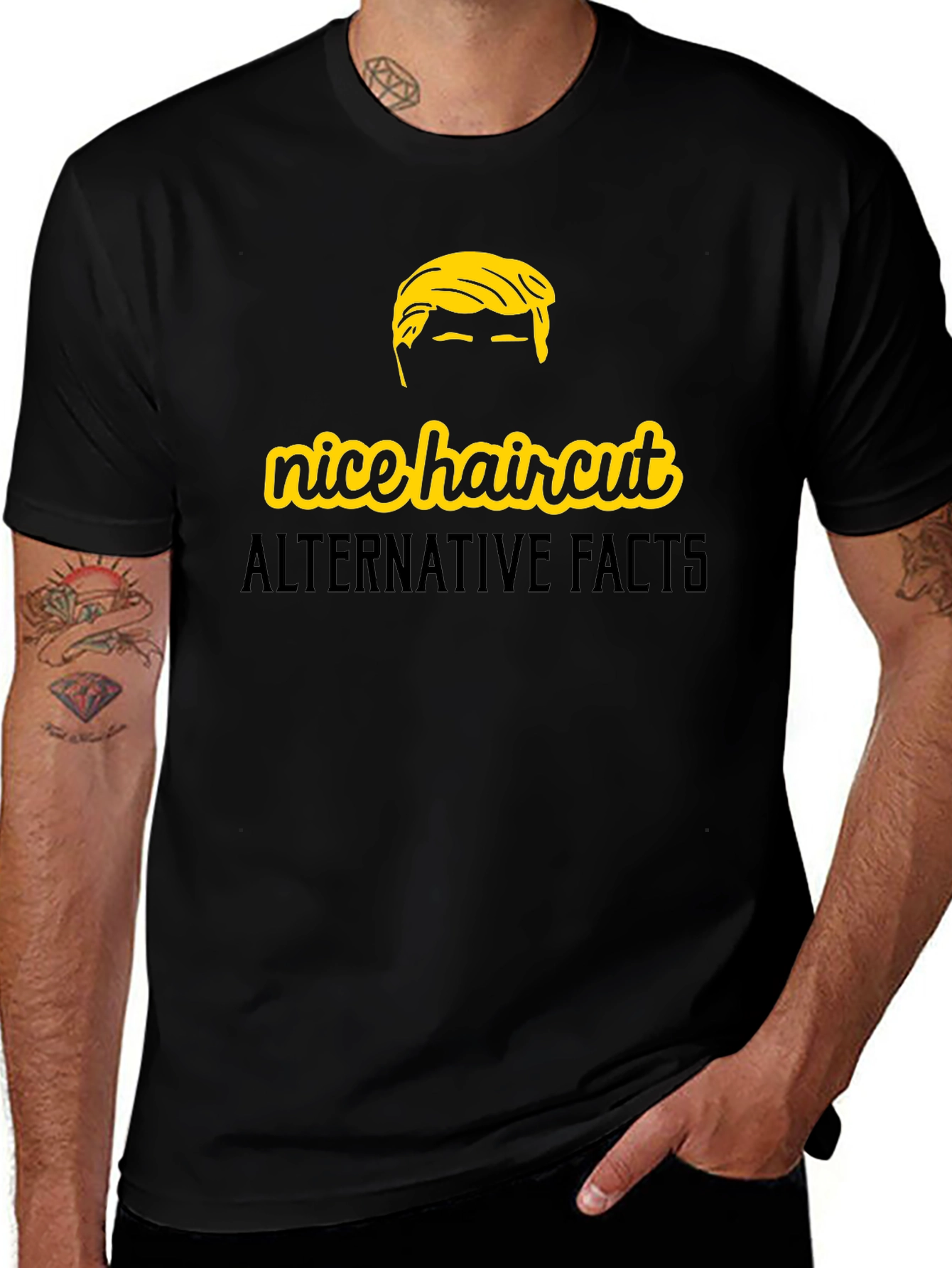 Nice Haircut Alternative Facts Graphic T-Shirt