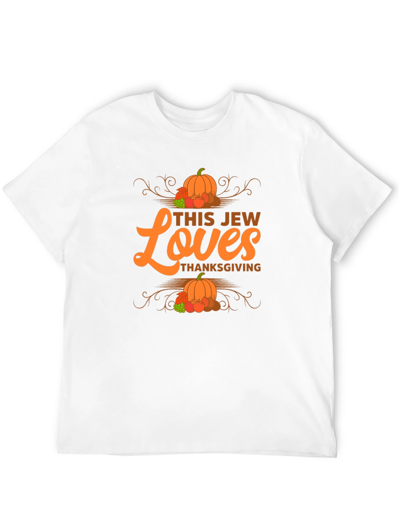 This Jew Loves Thanksgiving T-Shirt - Festive Fall Design
