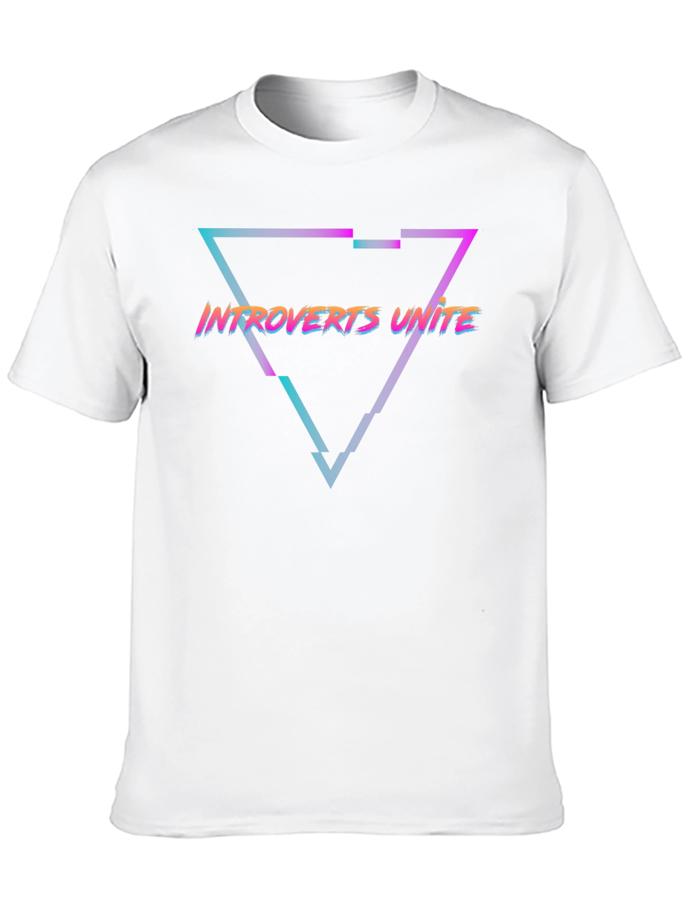 Introverts Unite Graphic Tee - Black Cotton T-Shirt