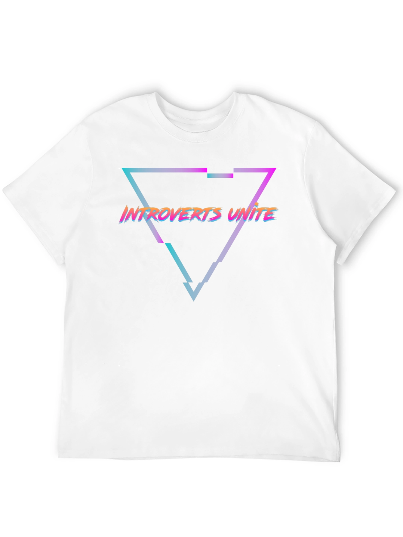 Introverts Unite Graphic Tee - Black Cotton T-Shirt