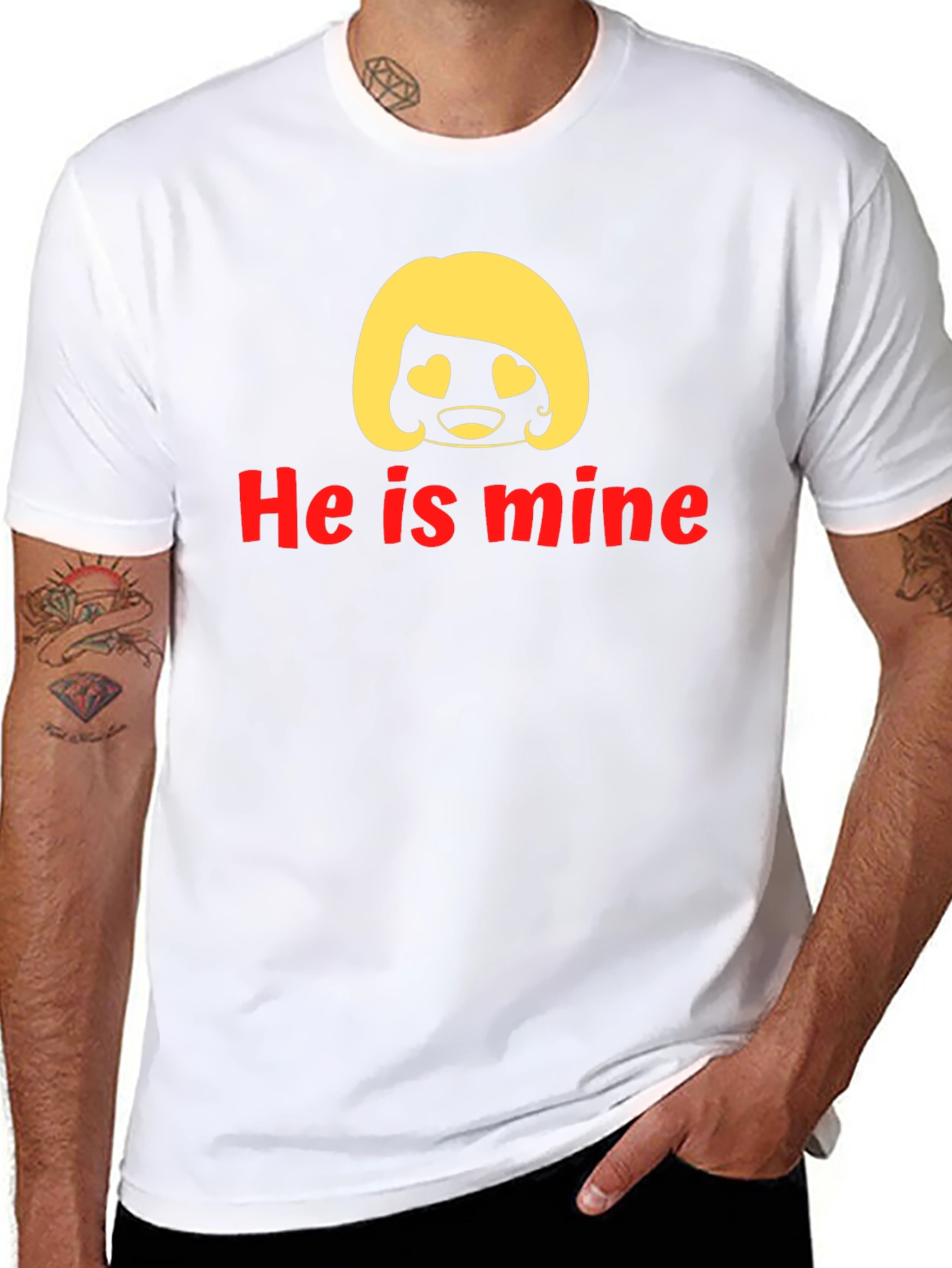 He Is Mine Funny Graphic Tee