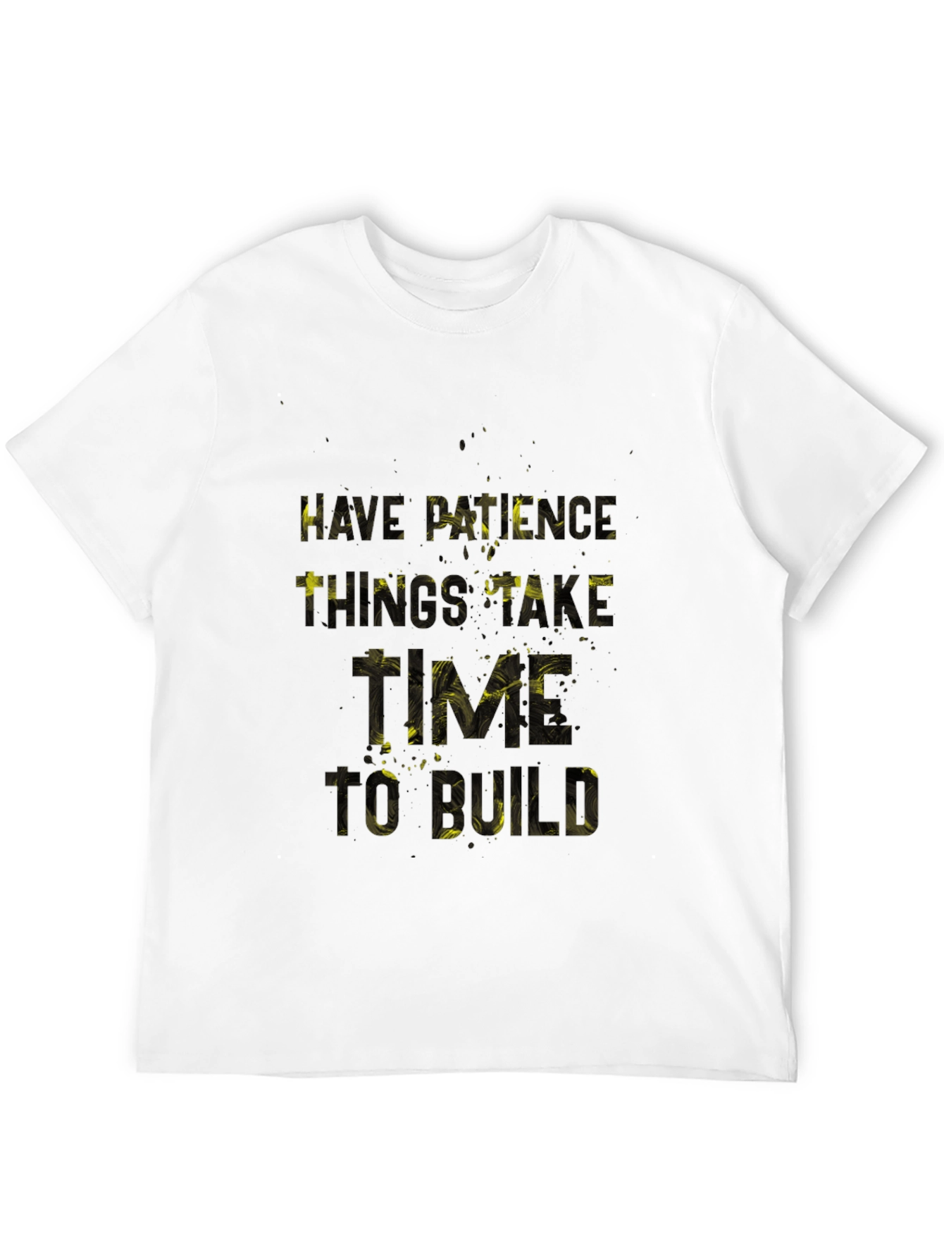 Patience Graphic Print Black T-Shirt