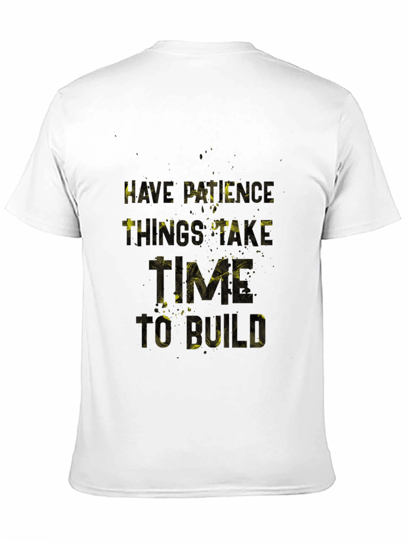 Patience Graphic Print Black T-Shirt
