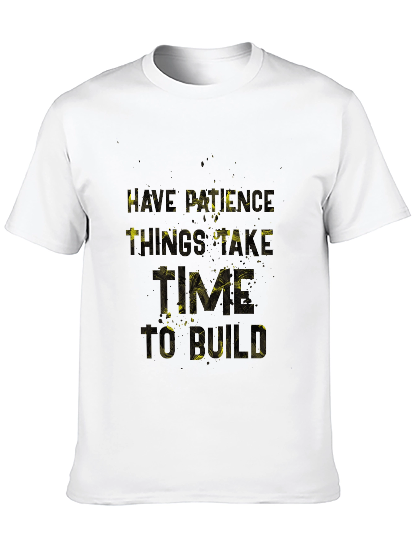 Patience Graphic Print Black T-Shirt