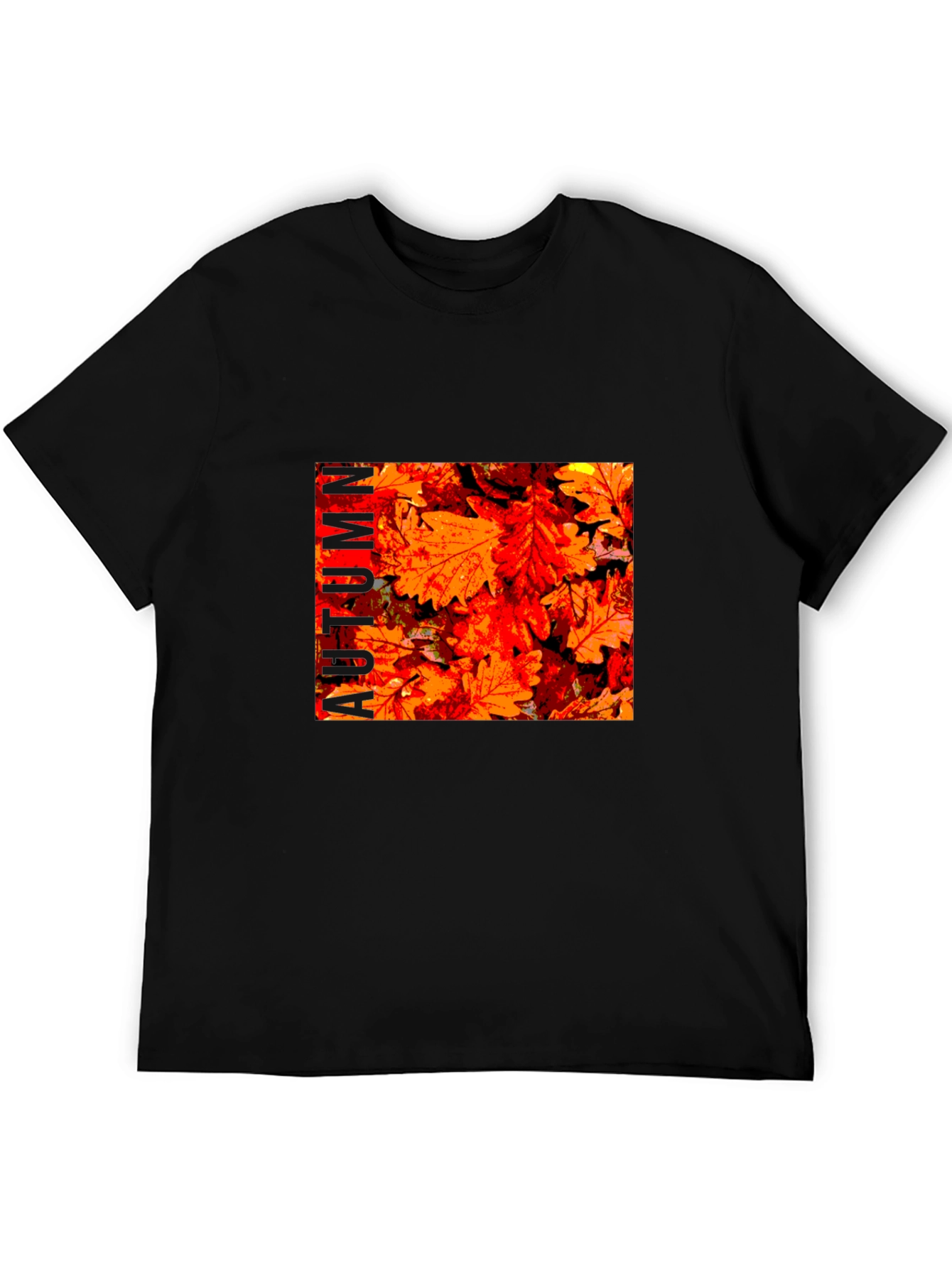 Autumn Leaves Graphic Print T-Shirt