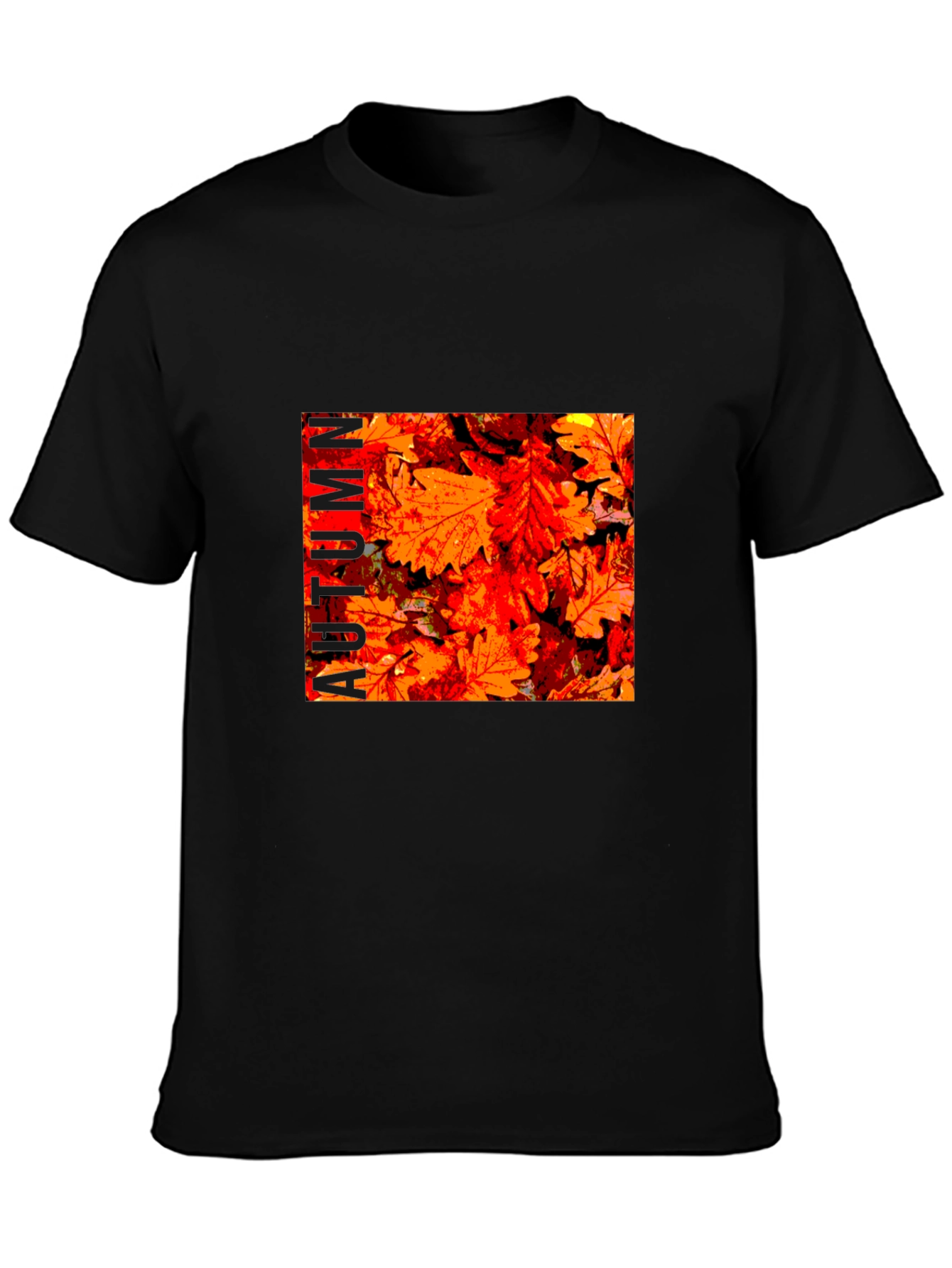 Autumn Leaves Graphic Print T-Shirt
