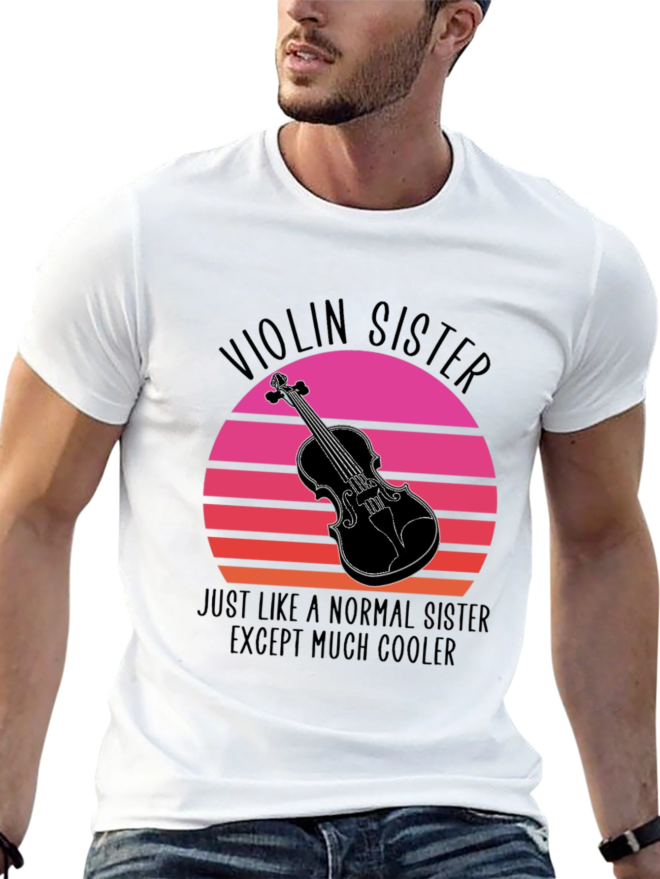 Violin Sister T-Shirt: Cool Music Lover Tee