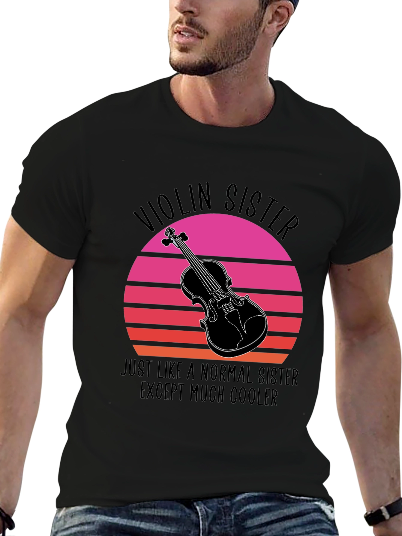 Violin Sister T-Shirt: Cool Music Lover Tee
