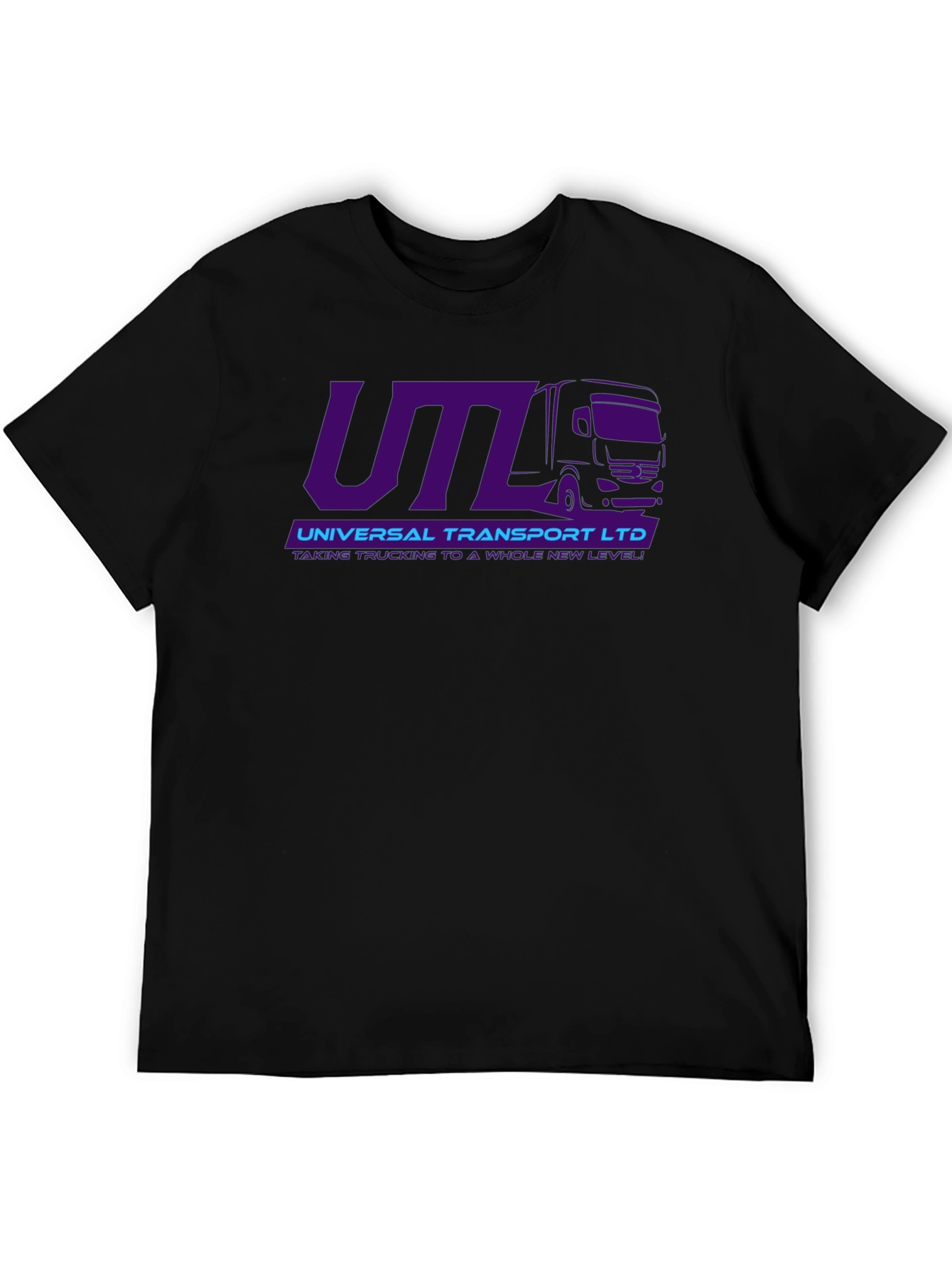 UTL Universal Transport Ltd. Black Graphic T-Shirt