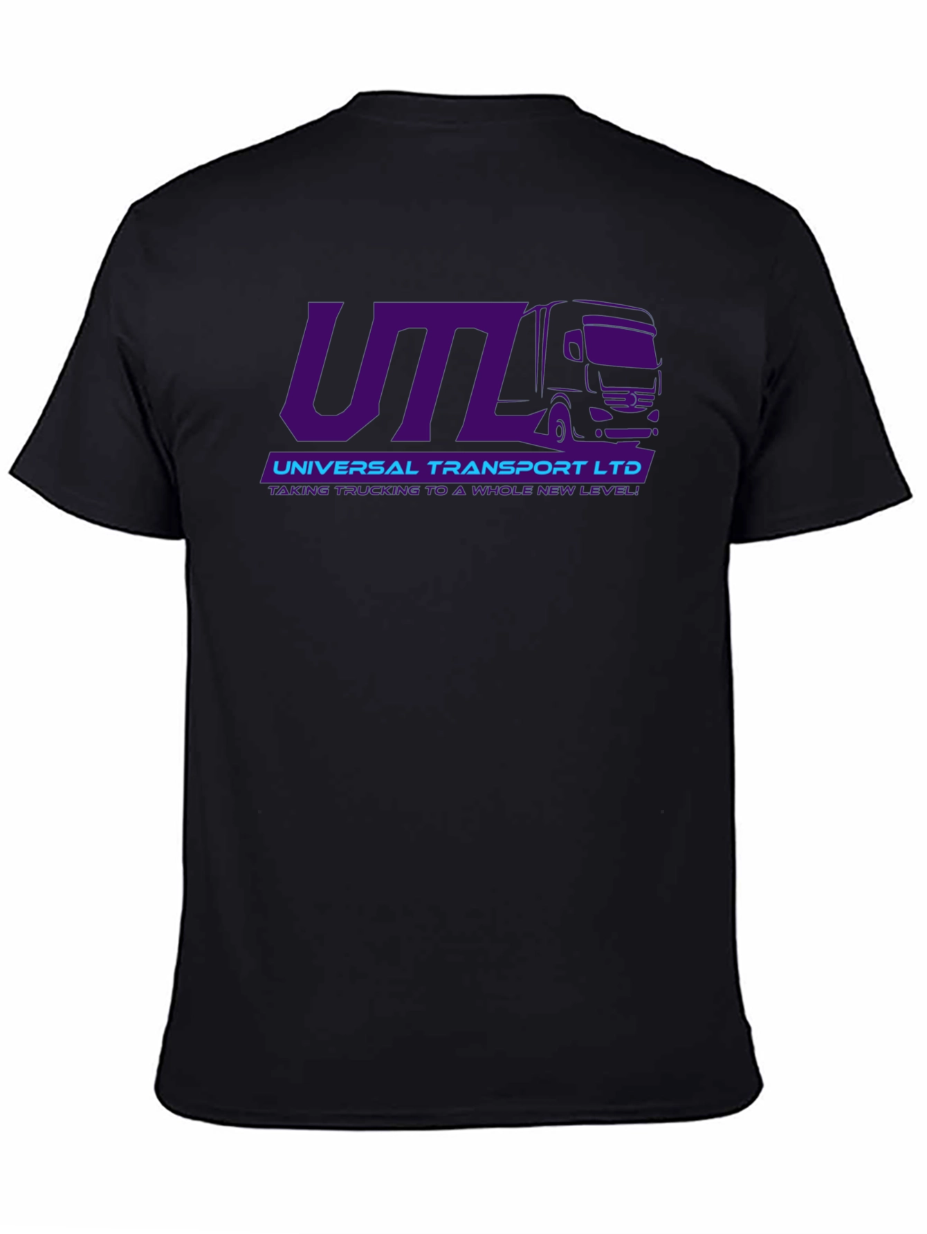 UTL Universal Transport Ltd. Black Graphic T-Shirt