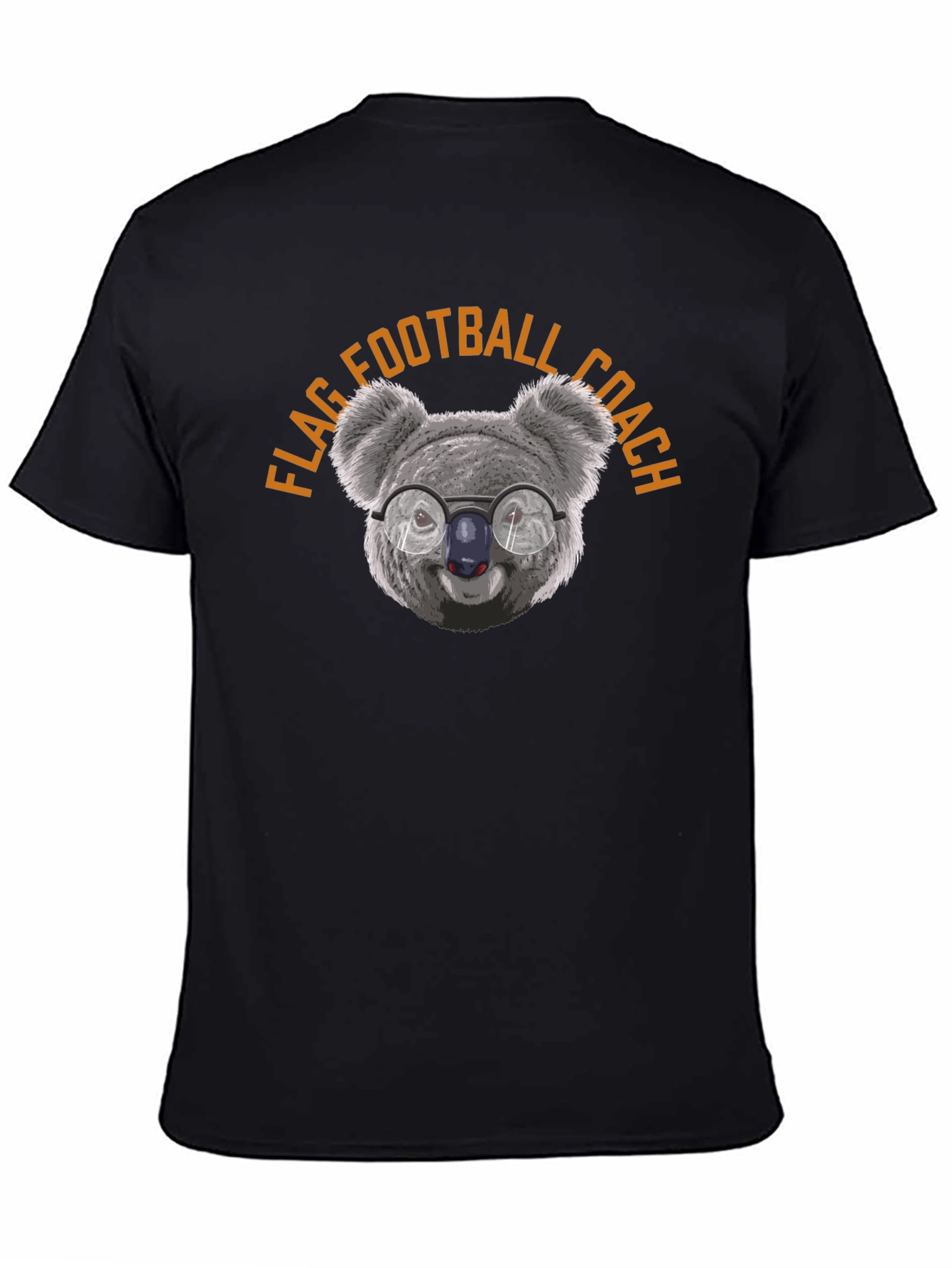 Flag Football Coach Koala Bear Graphic T-Shirt