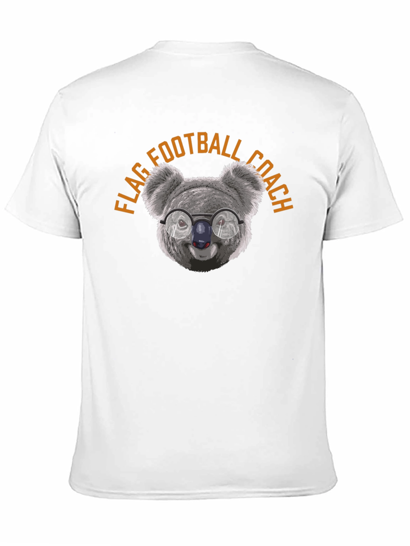 Flag Football Coach Koala Bear Graphic T-Shirt