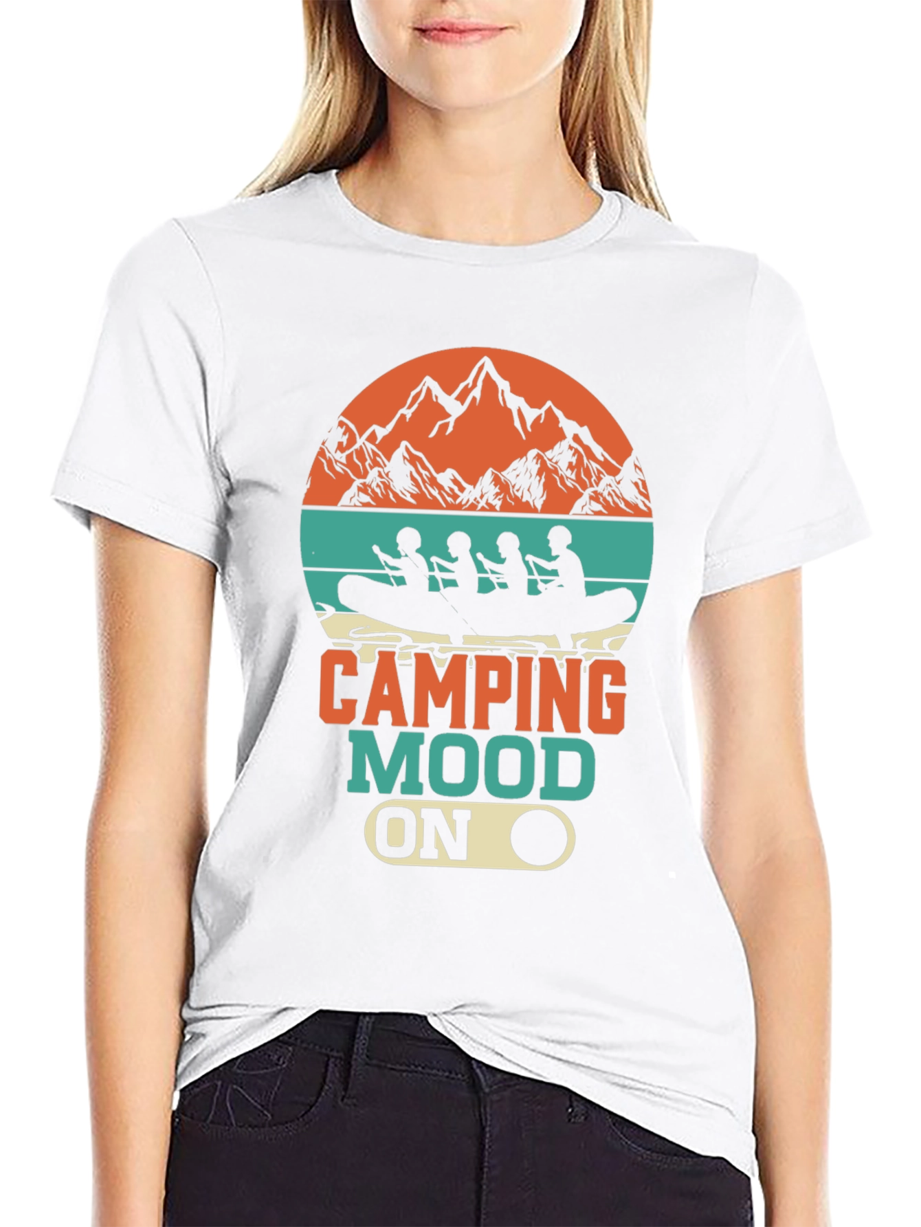 Camping Mood On T-Shirt - Adventure Awaits!