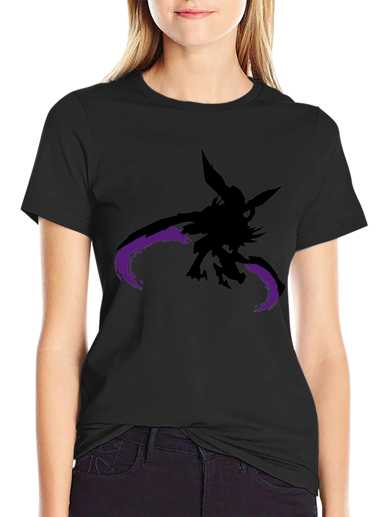 Shadow Creature Graphic Black T-Shirt