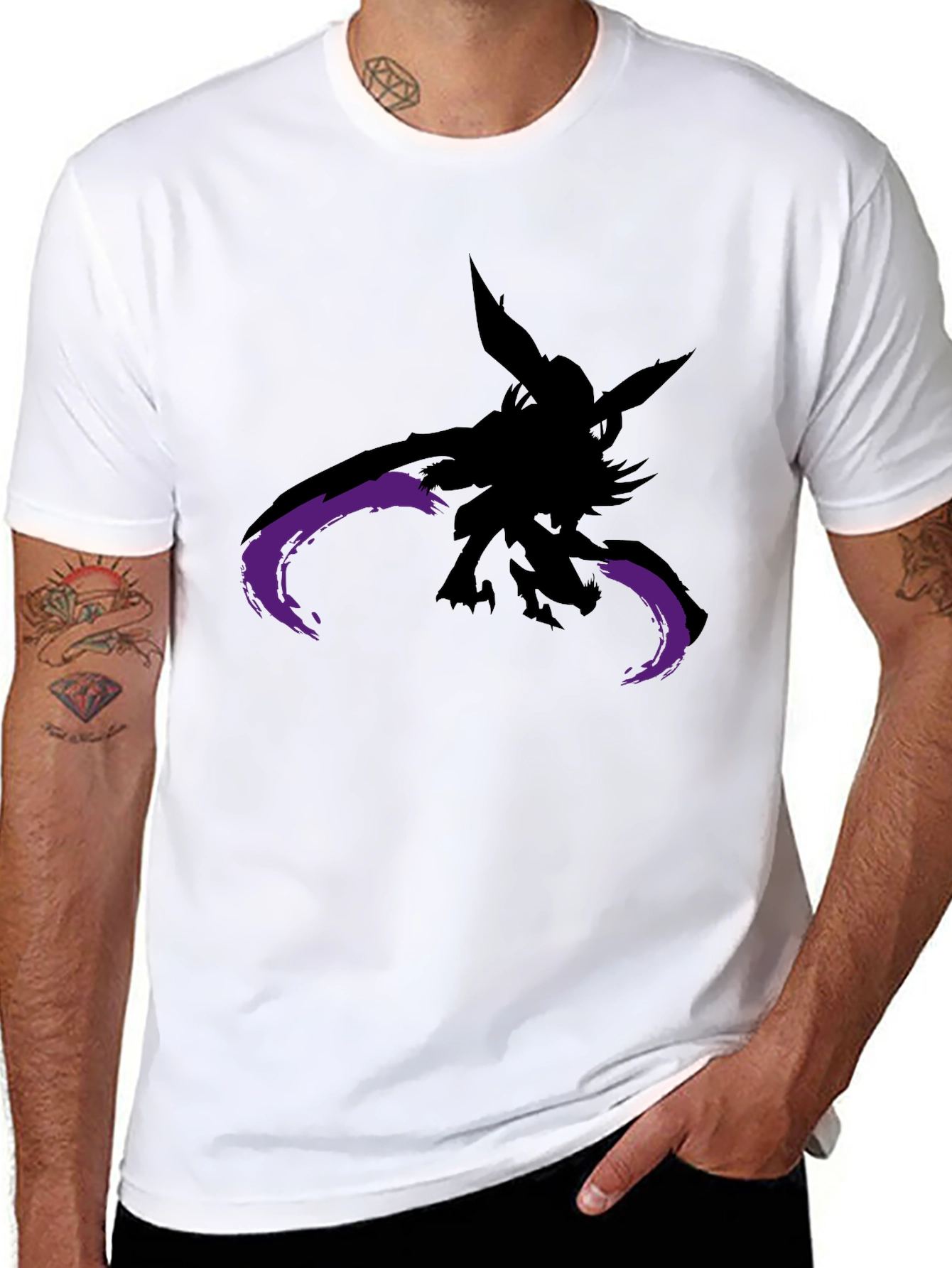 Shadow Creature Graphic Black T-Shirt
