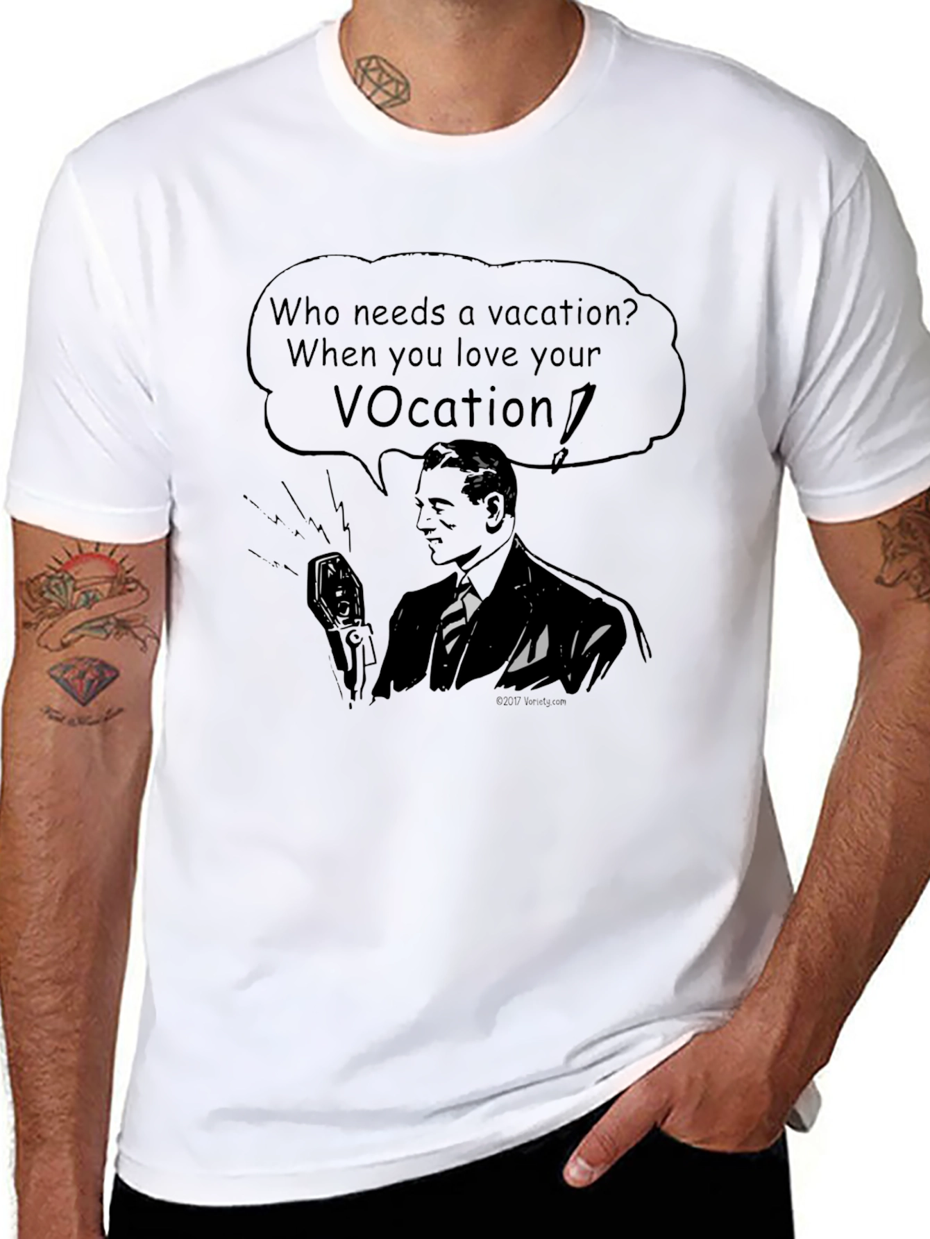 Who Needs a Vacation? Black Graphic Tee
