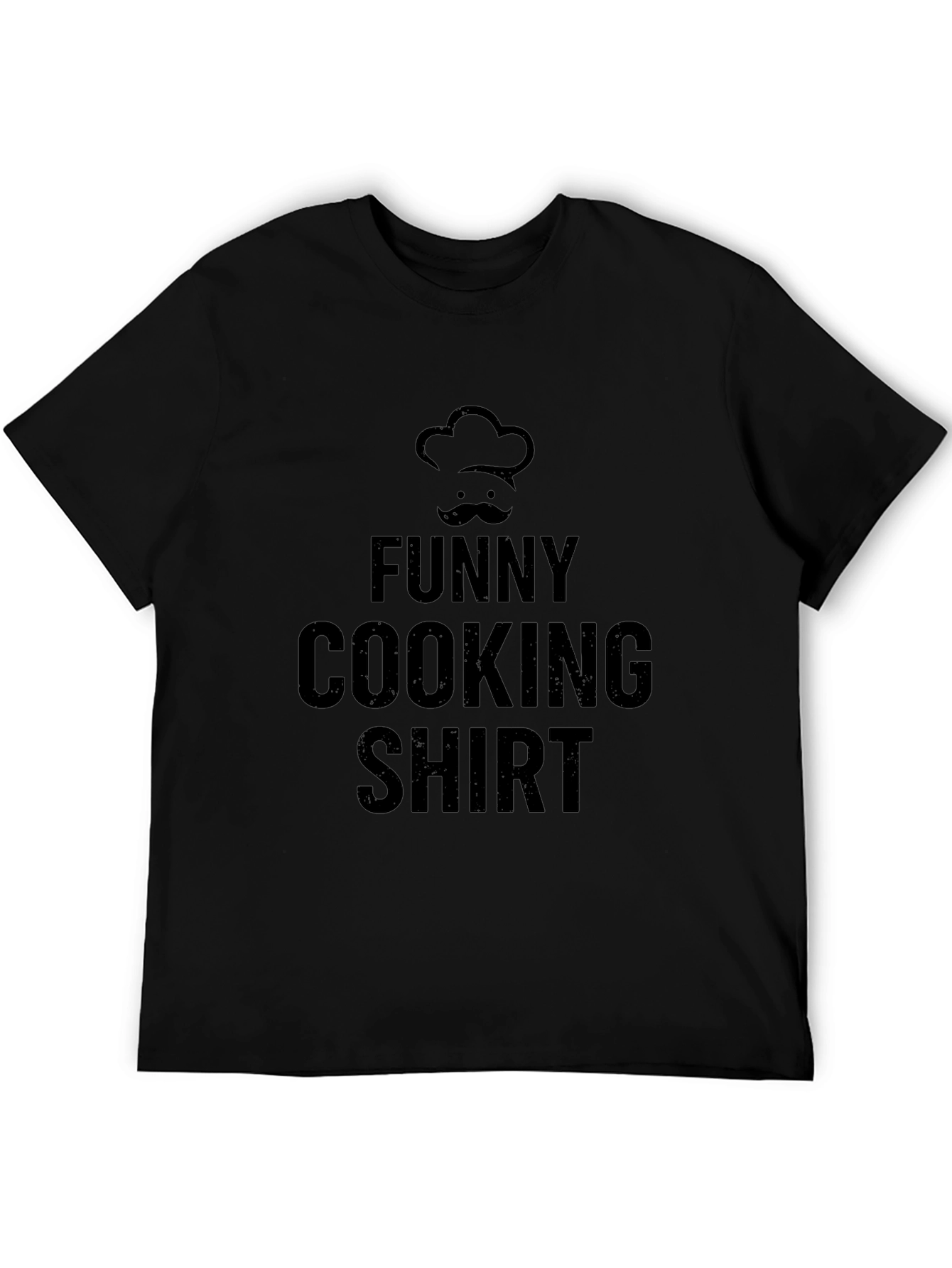 Funny Cooking Shirt Chefs Hat & Mustache T-Shirt