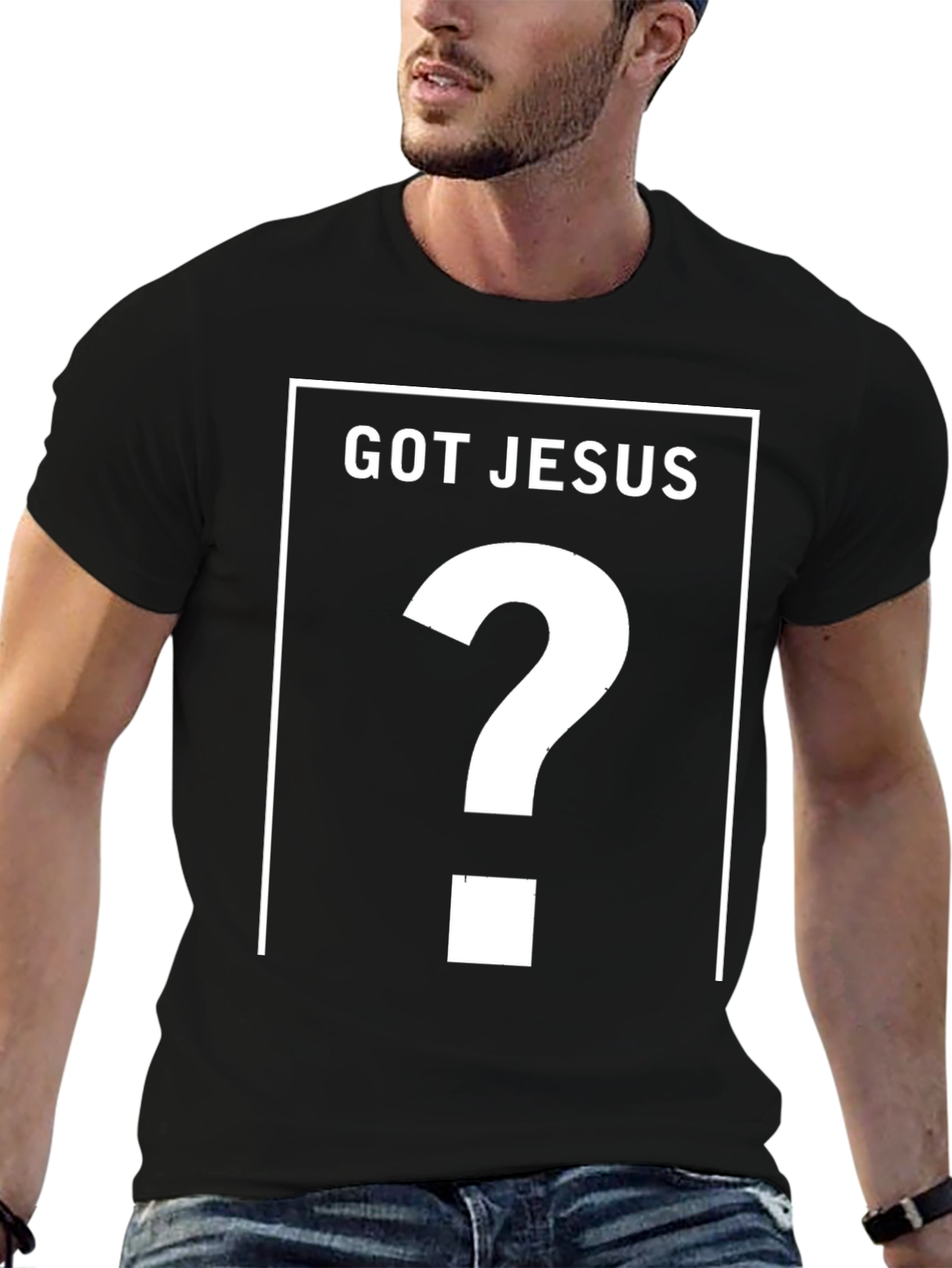Got Jesus? Black Graphic T-Shirt