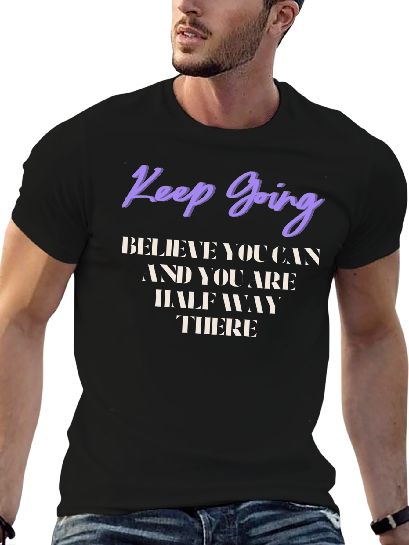 Motivational Graphic T-Shirt - Keep Going