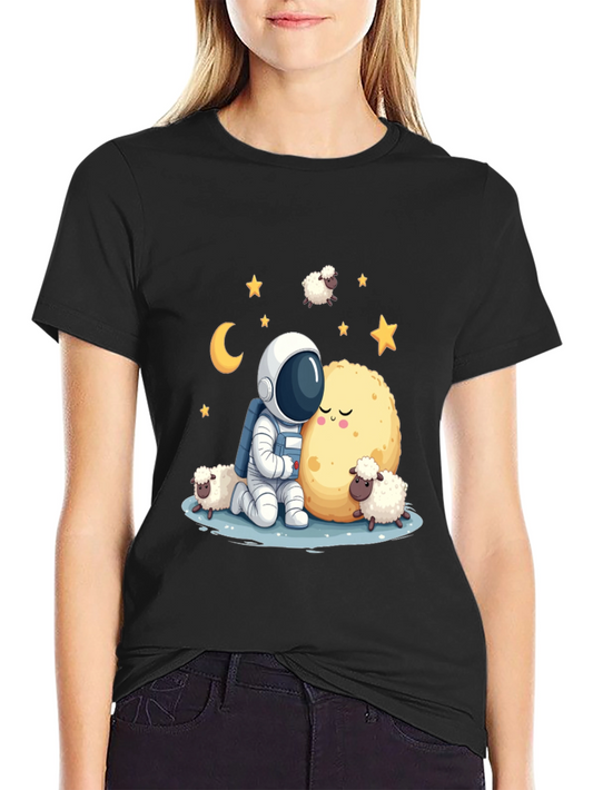 Astronaut Sheep Moon Graphic Tee