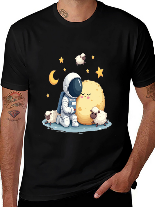 Astronaut Sheep Moon Graphic Tee