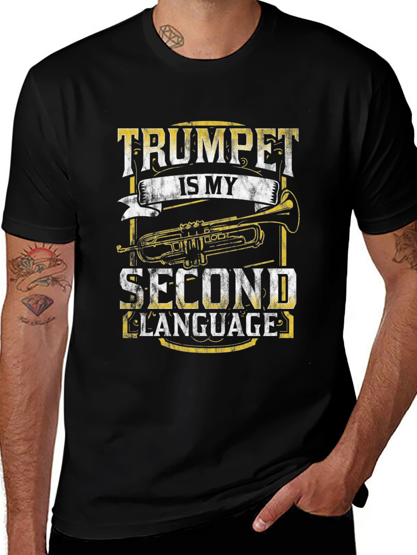 Trumpet is my Second Language T-Shirt