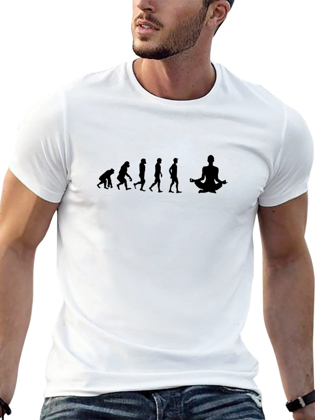 Evolution to Yoga Black Tee