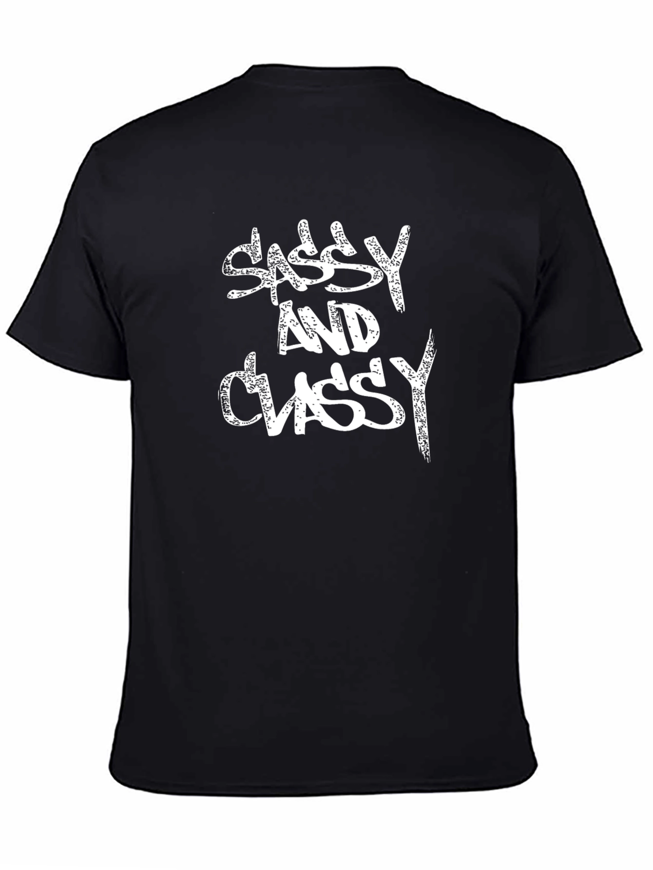 Sassy and Classy Black Graphic Tee