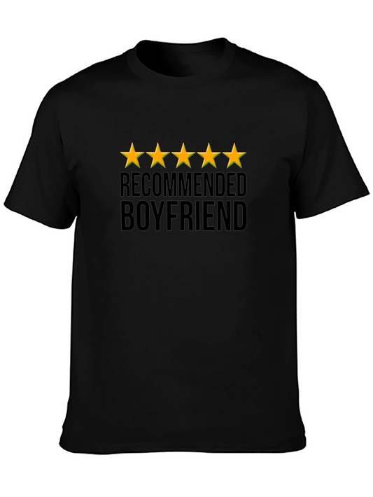 5-Star Recommended Boyfriend Black T-Shirt