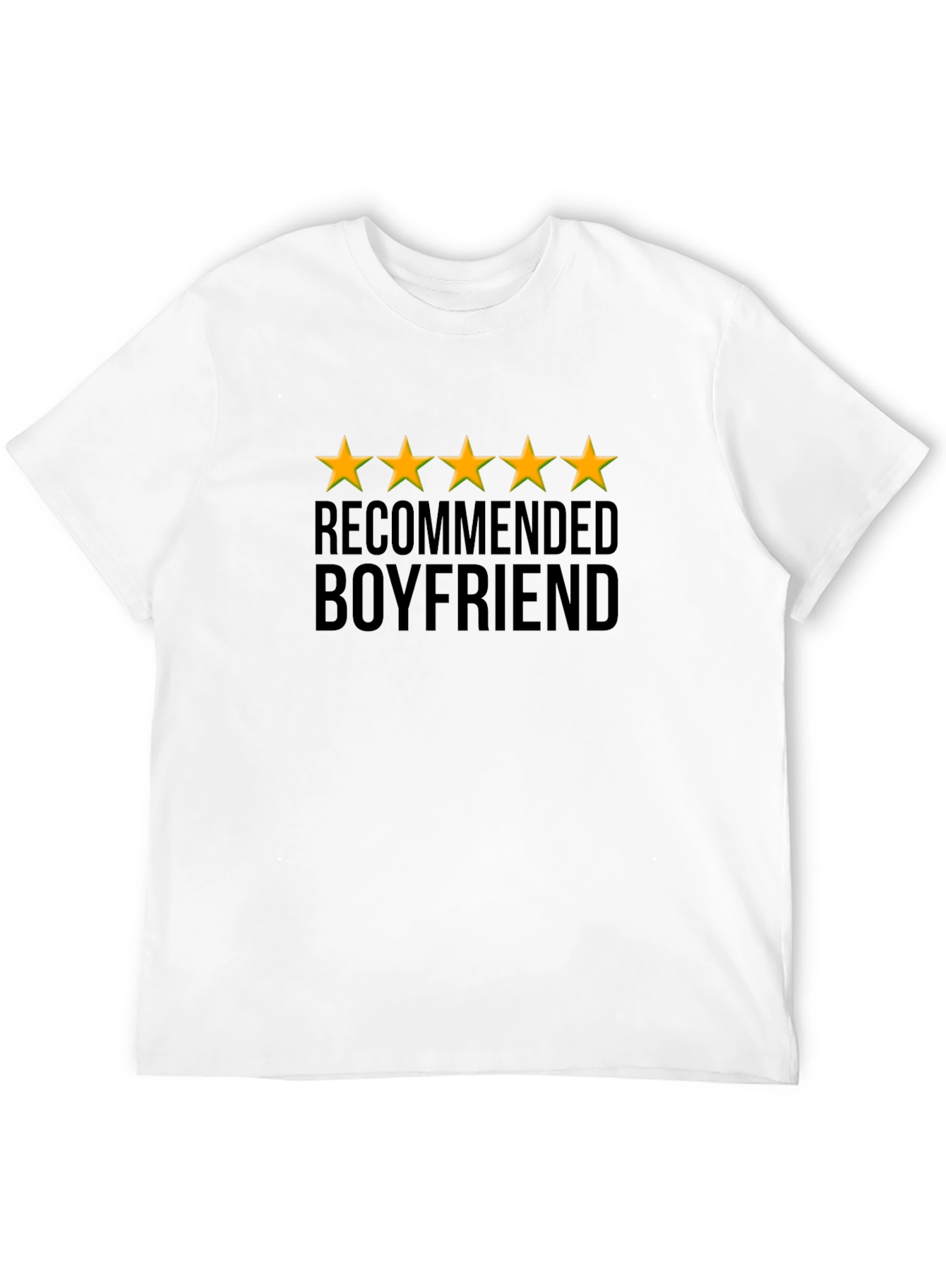 5-Star Recommended Boyfriend Black T-Shirt