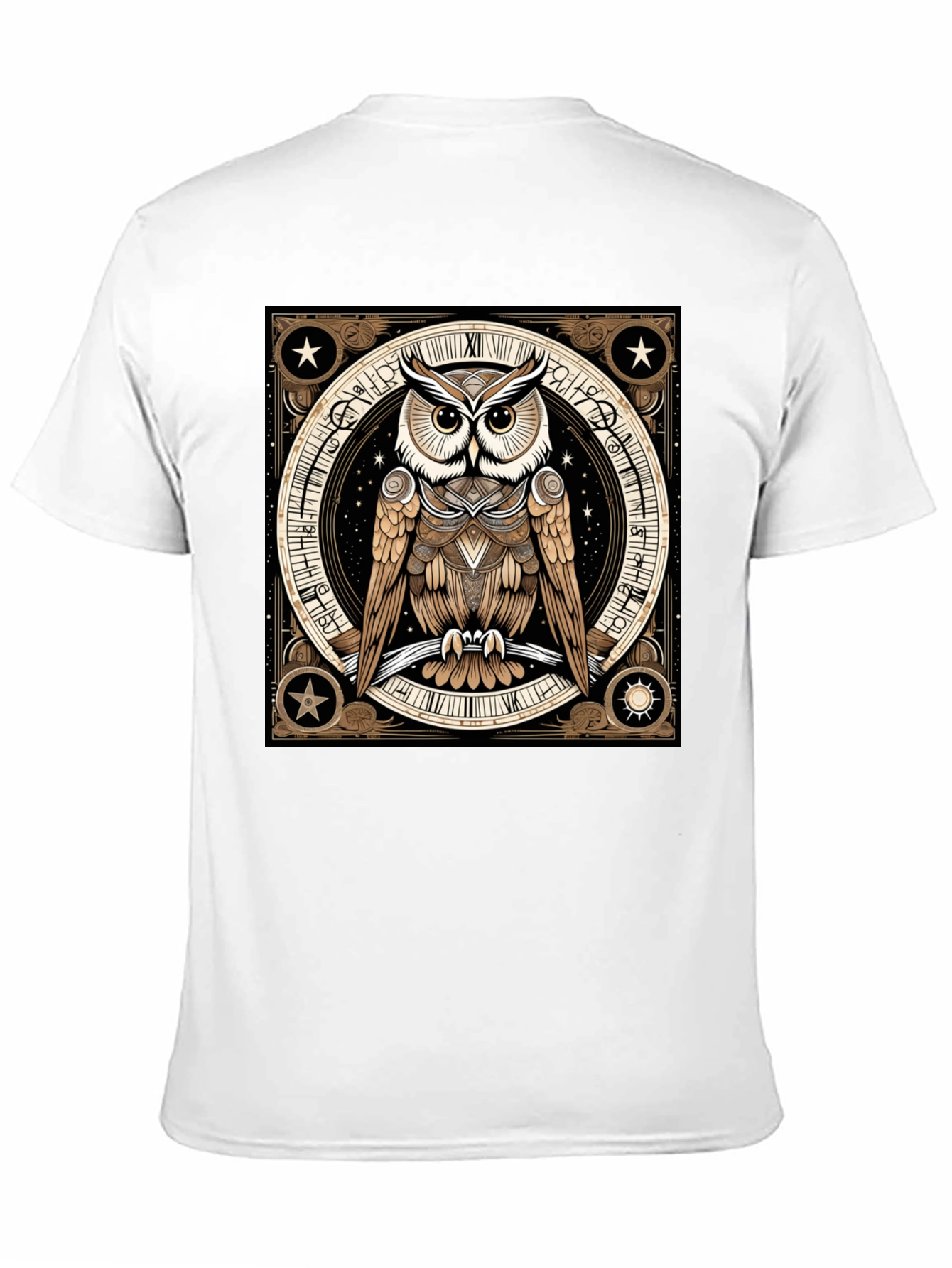 Mystic Owl Graphic Tee - Black