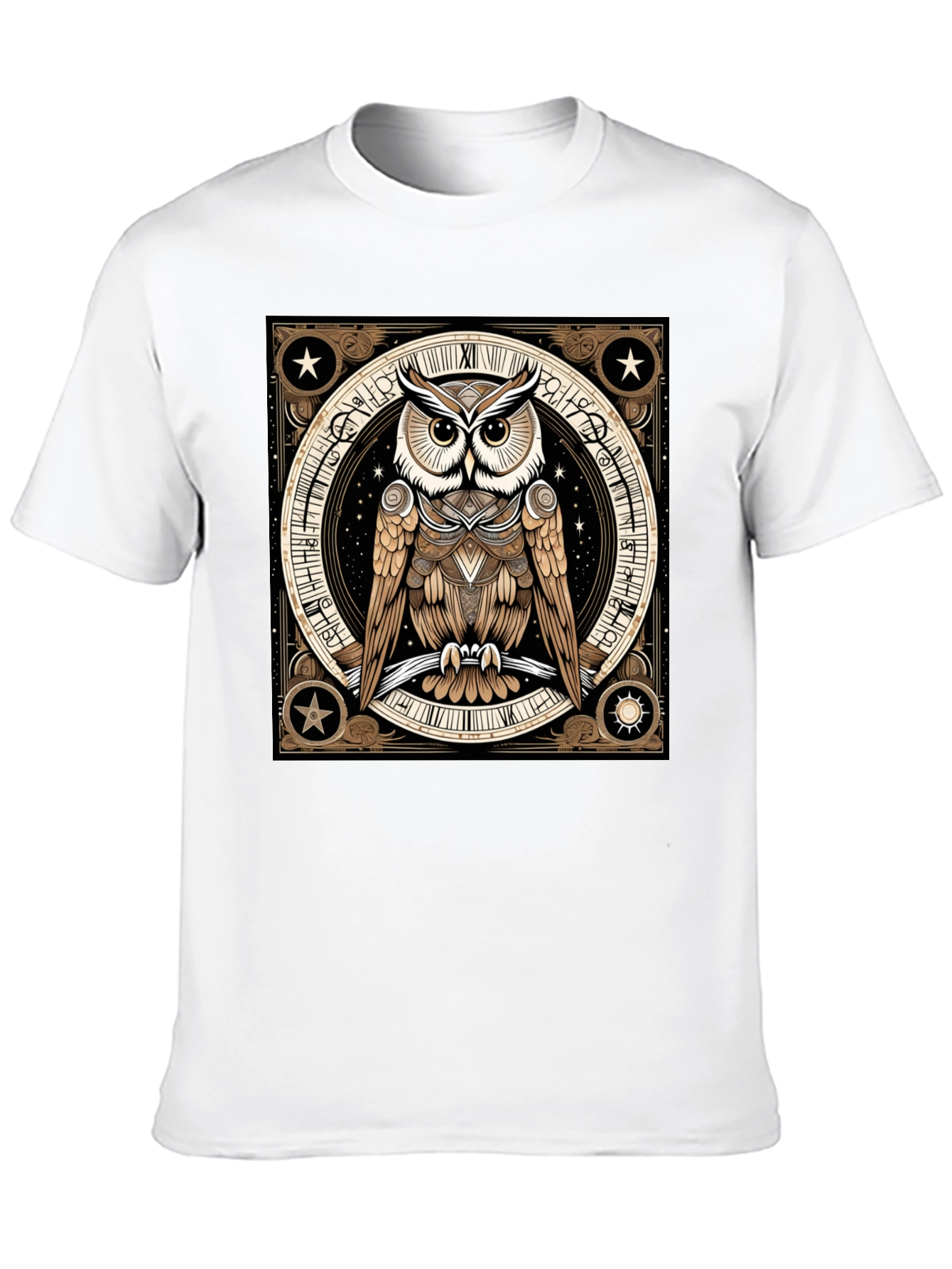 Mystic Owl Graphic Tee - Black