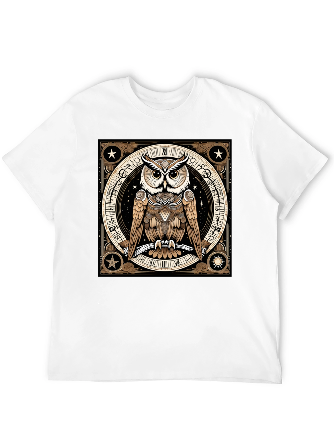 Mystic Owl Graphic Tee - Black