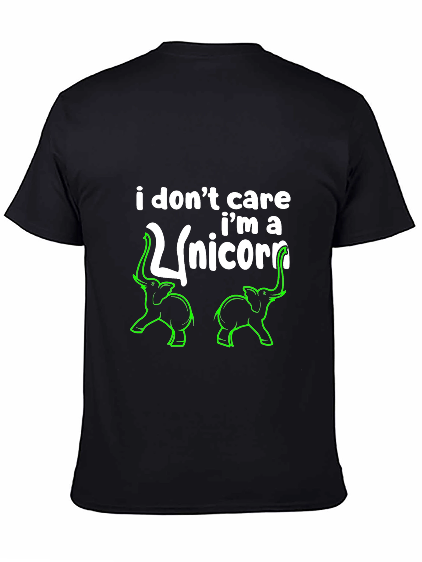 Funny Elephant Unicorn Graphic T-Shirt