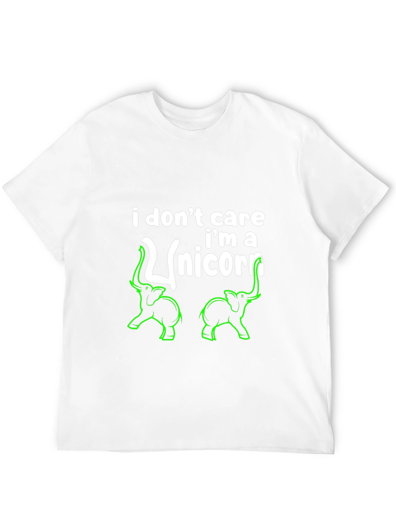 Funny Elephant Unicorn Graphic T-Shirt