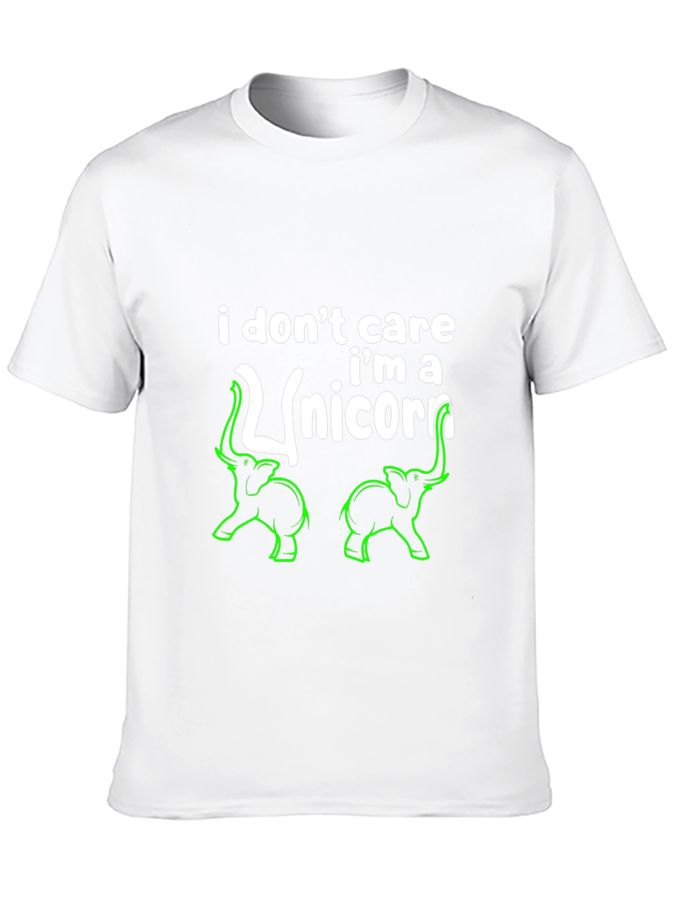 Funny Elephant Unicorn Graphic T-Shirt