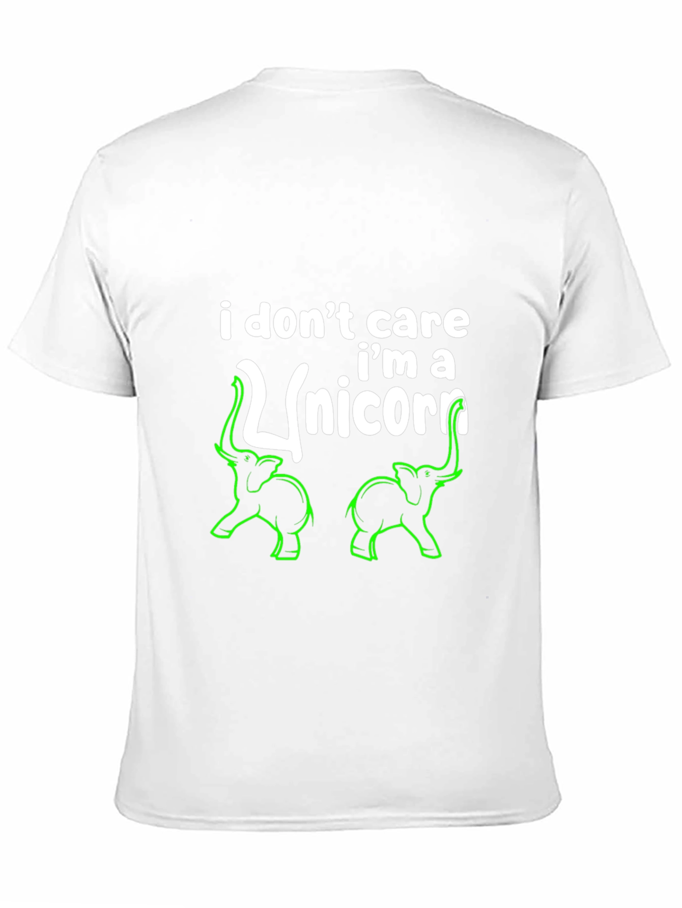 Funny Elephant Unicorn Graphic T-Shirt