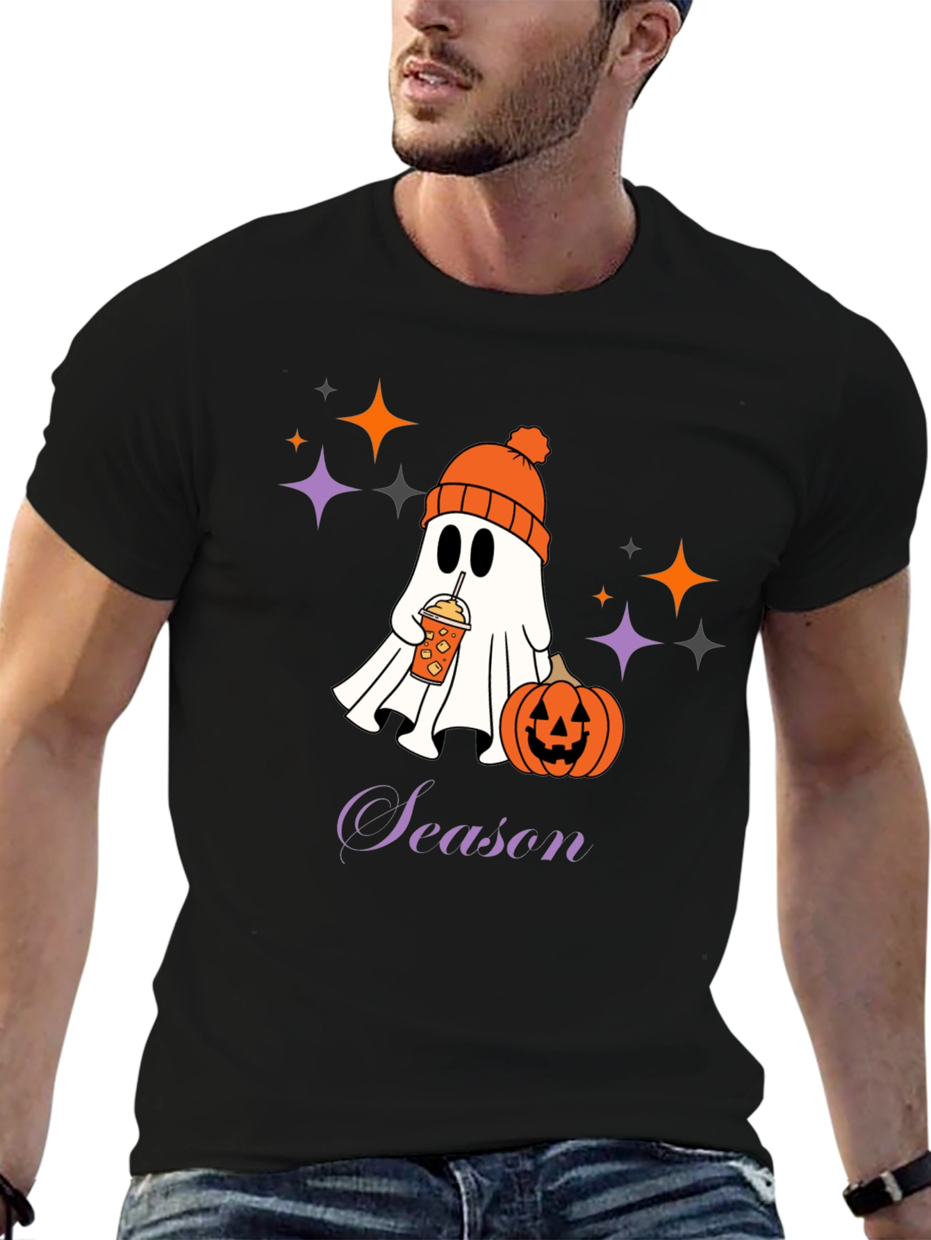 Spooky Season Ghost T-Shirt - Halloween Apparel