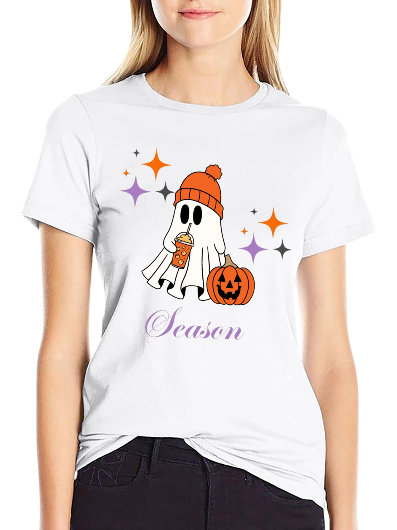 Spooky Season Ghost T-Shirt - Halloween Apparel