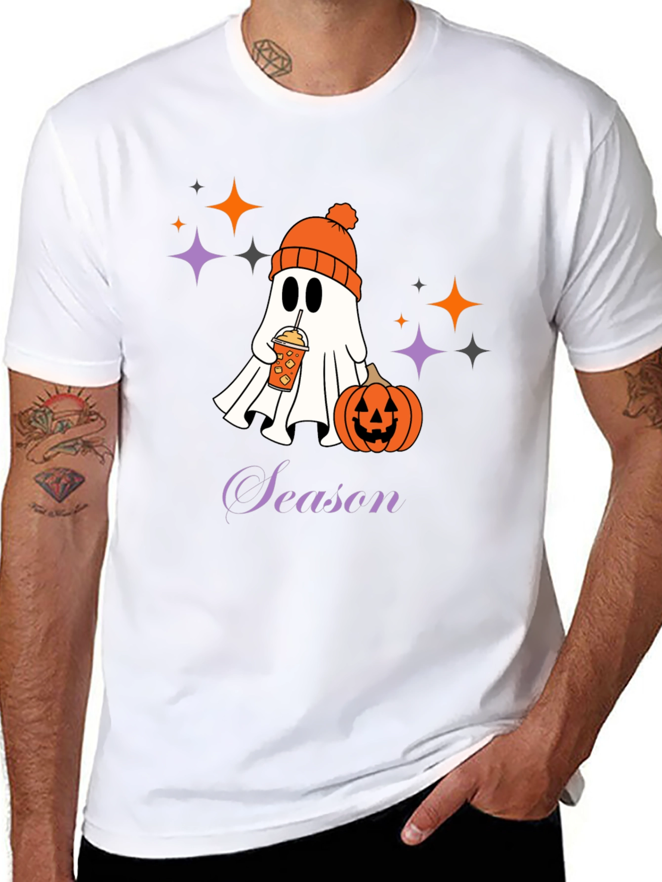 Spooky Season Ghost T-Shirt - Halloween Apparel