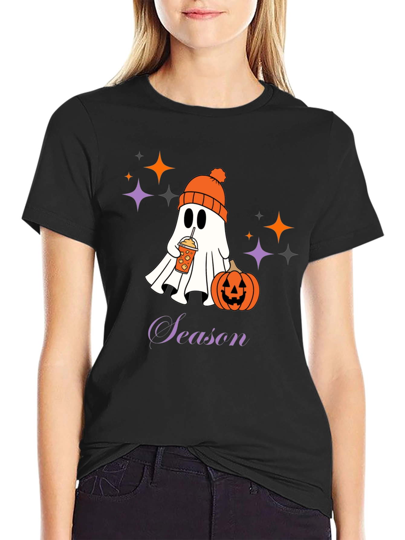 Spooky Season Ghost T-Shirt - Halloween Apparel