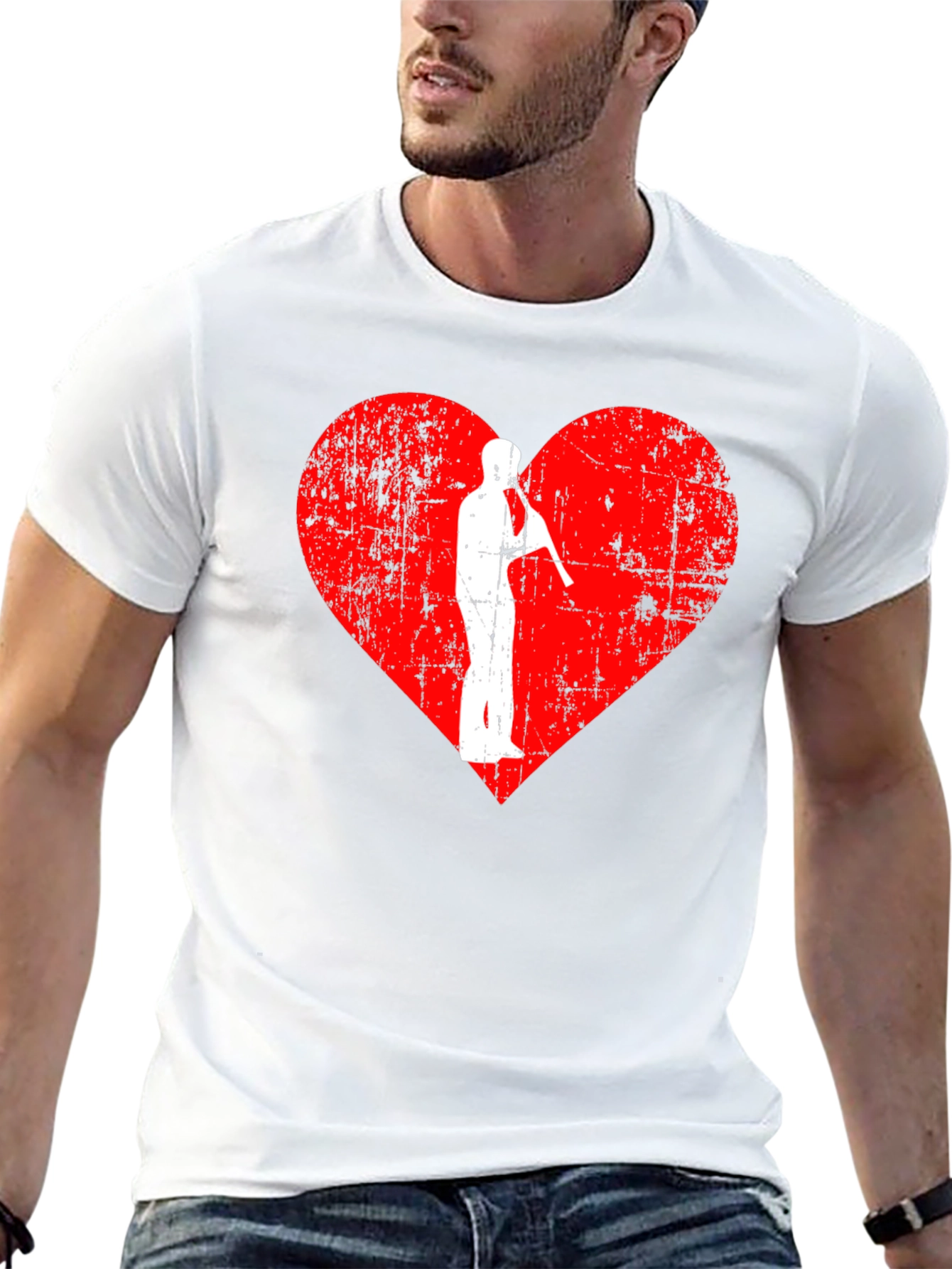 I Love Saxophone Graphic T-Shirt