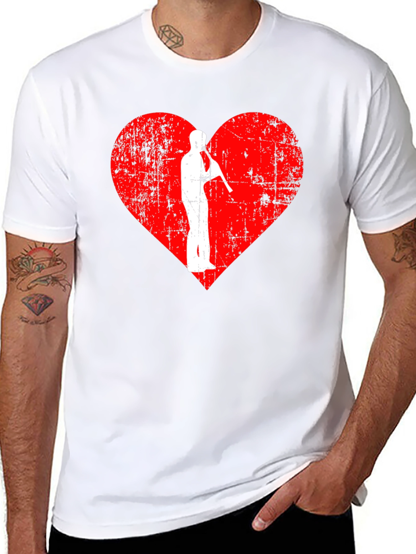 I Love Saxophone Graphic T-Shirt