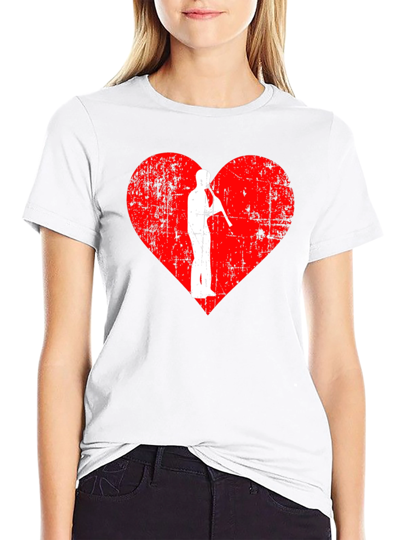 I Love Saxophone Graphic T-Shirt
