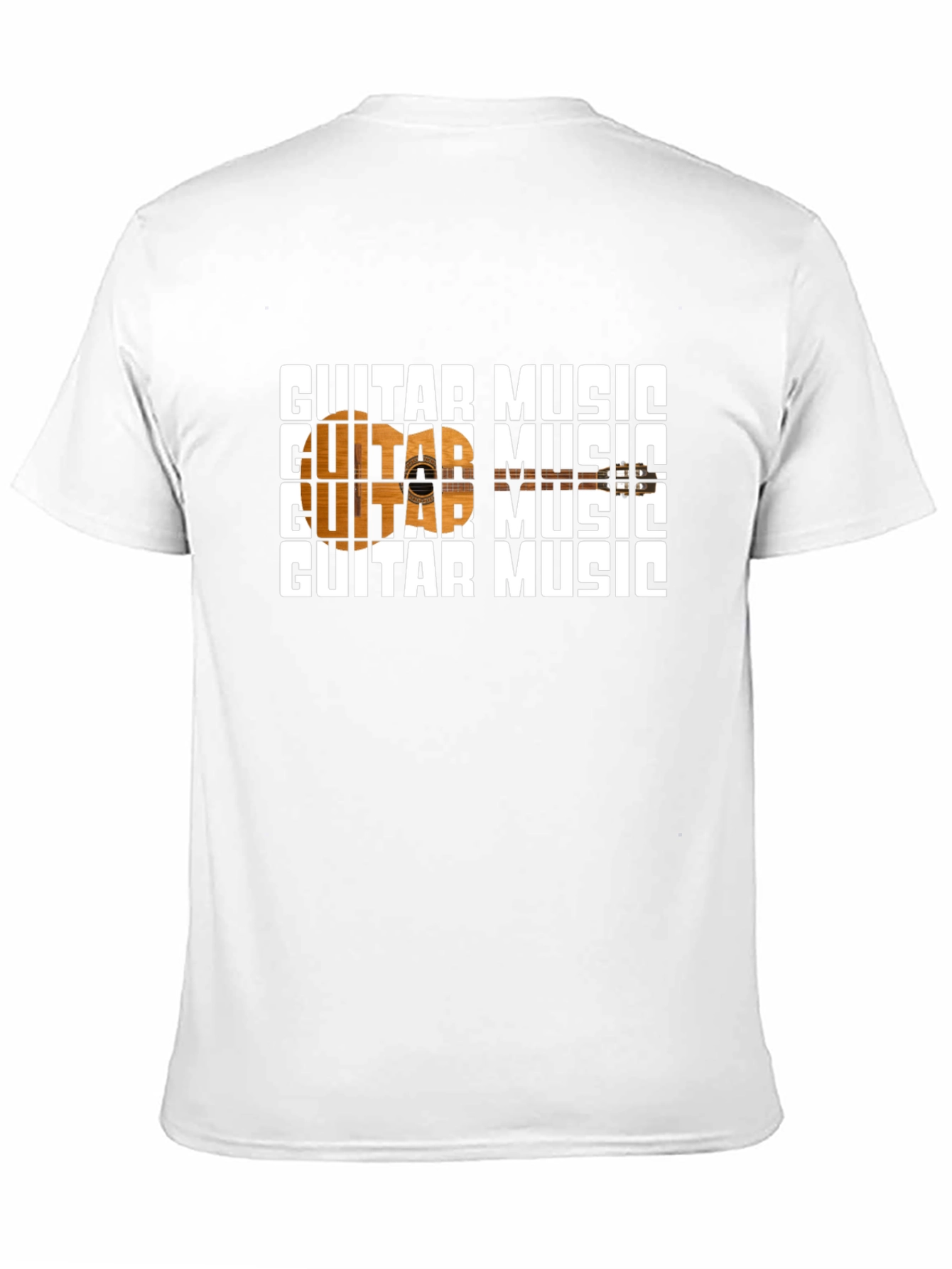 Guitar Music Graphic Black T-Shirt
